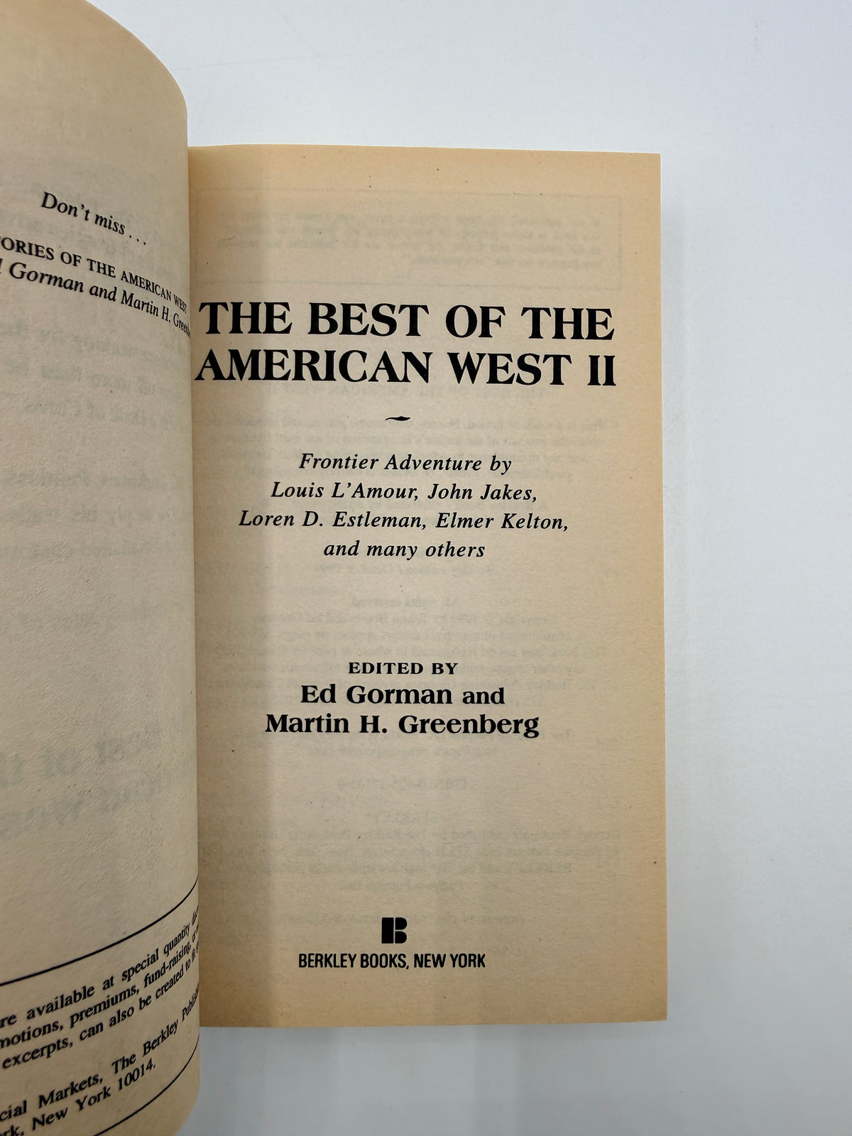 The Best of the American West II, Paperback