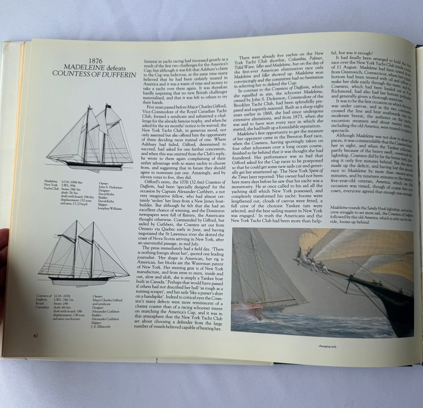 The Winning Moment, Paintings of The America’s Cup (1851-1987). Tim Thompson Art