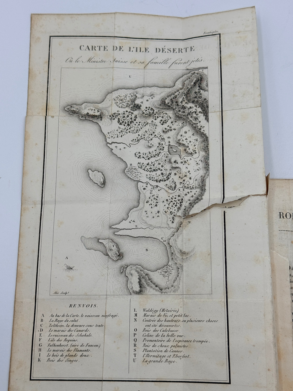 Le Robinson Suisse or Swiss Family Robinson, Vol 1, 1826, French