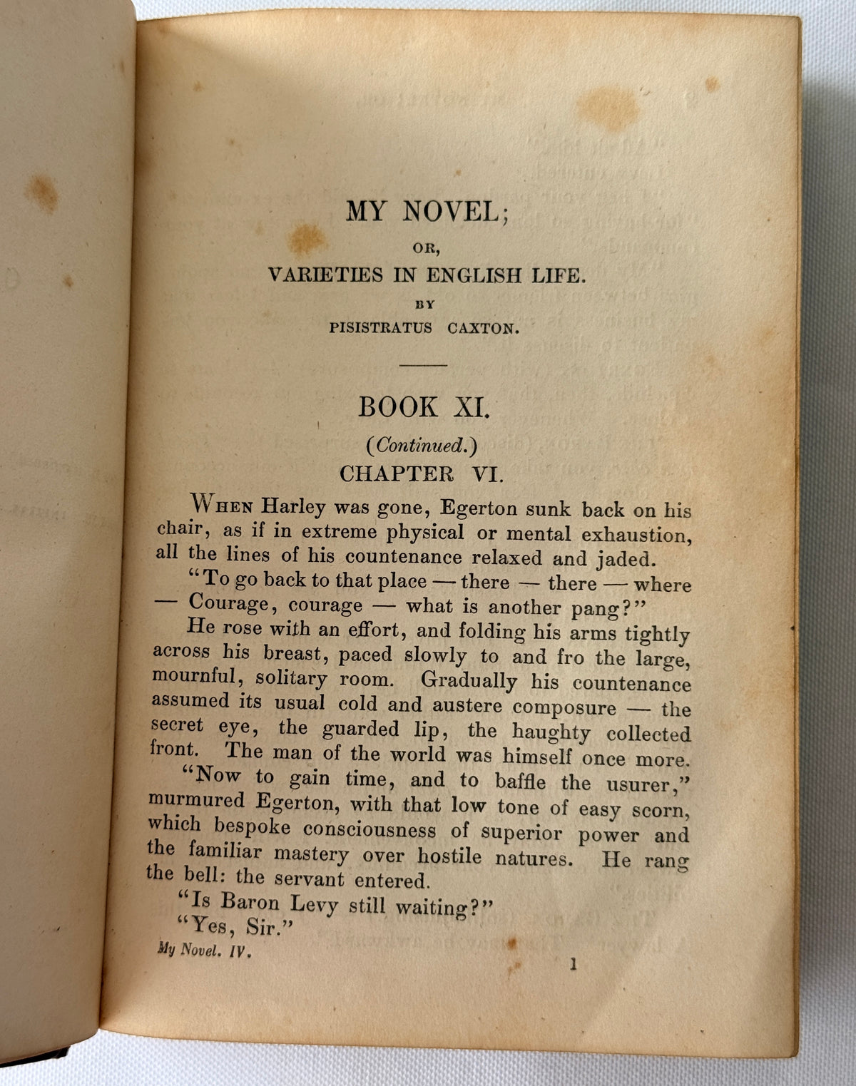 My Novel by Sir Edward Bulwer Lytton, 1851