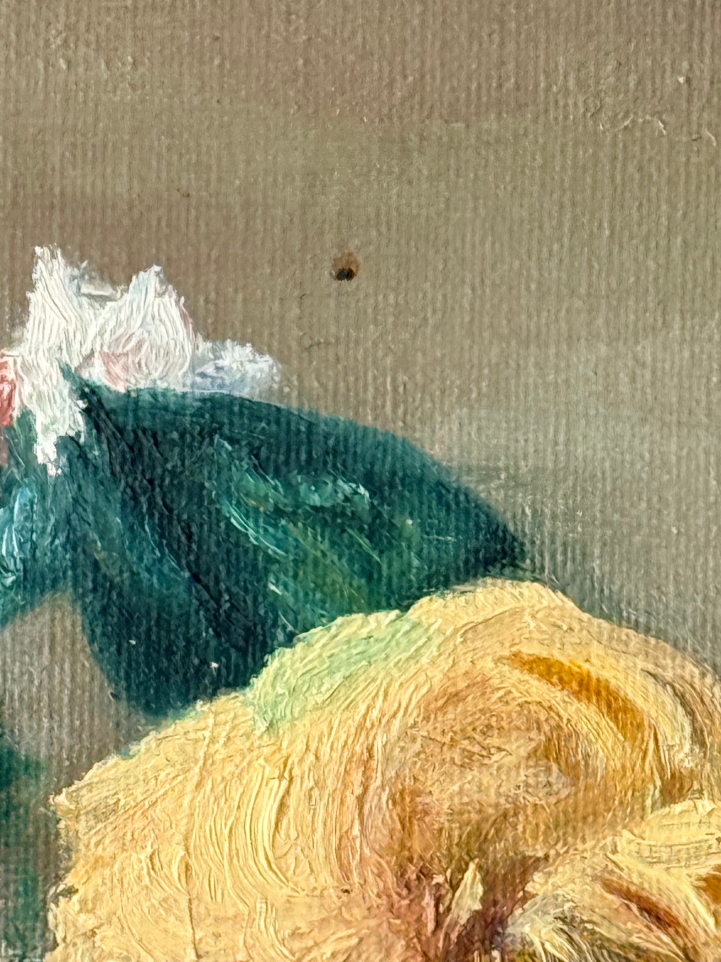 Floral Still Life Oil Painting, 18”