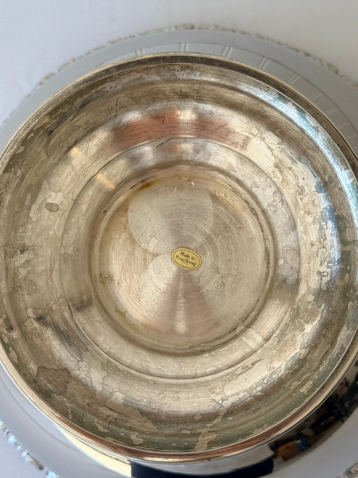 Vintage Silver Plated Pedestal Centerpiece Bowl
