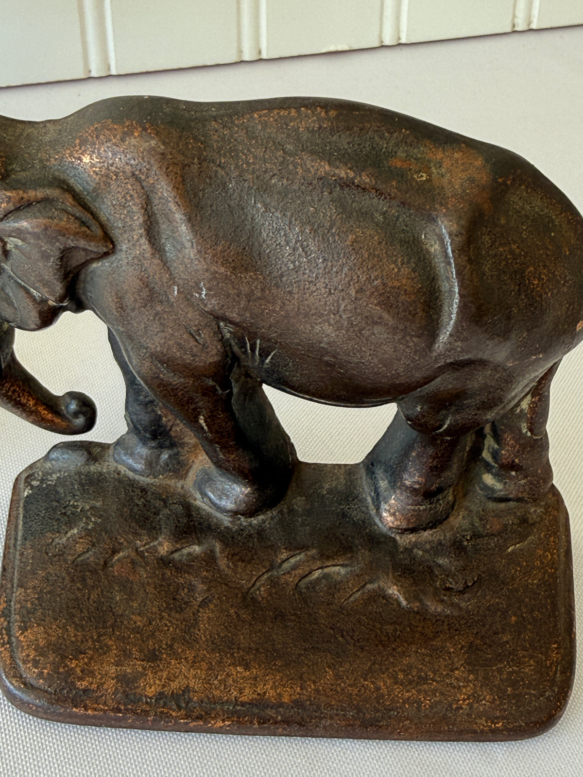 Elephant Cast Iron Bookends, 5”