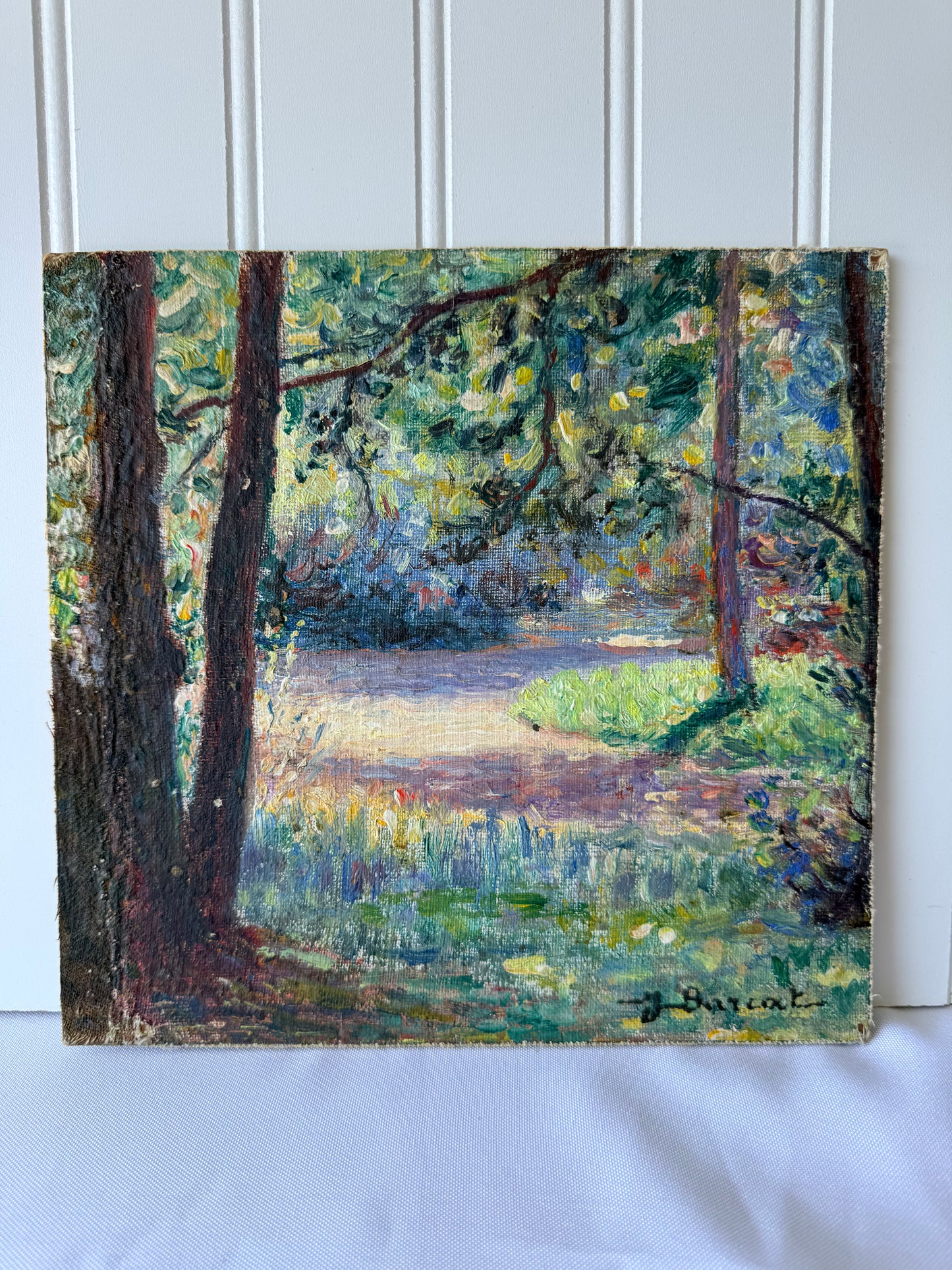 Jacques Louis Barcat Impressionist Landscape Oil, 8”