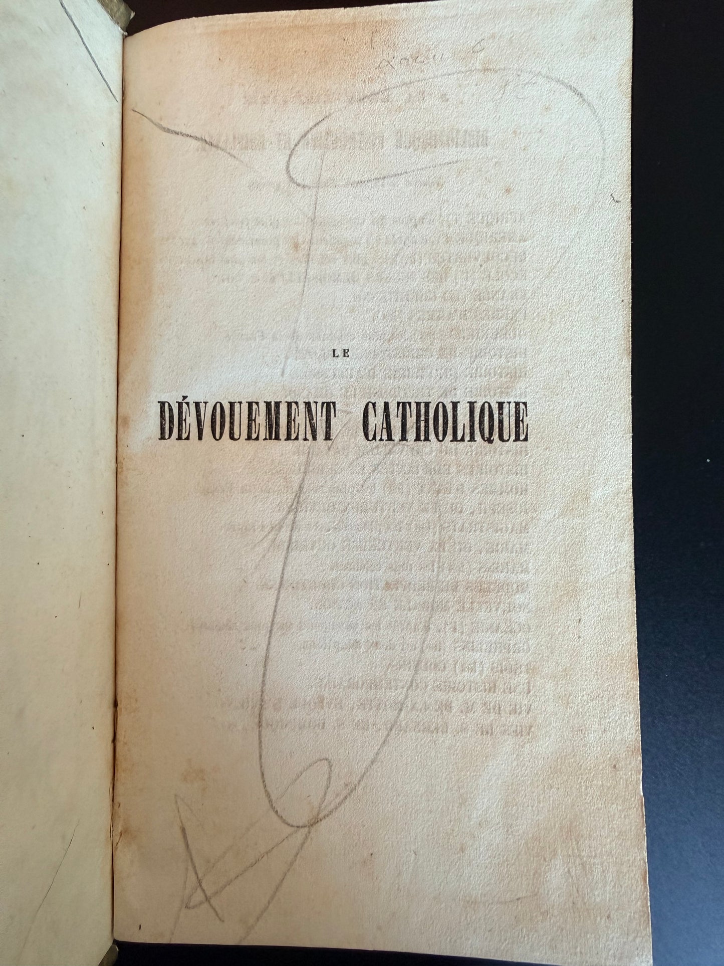 French Cartonnage Book on Catholic Topic, 1851