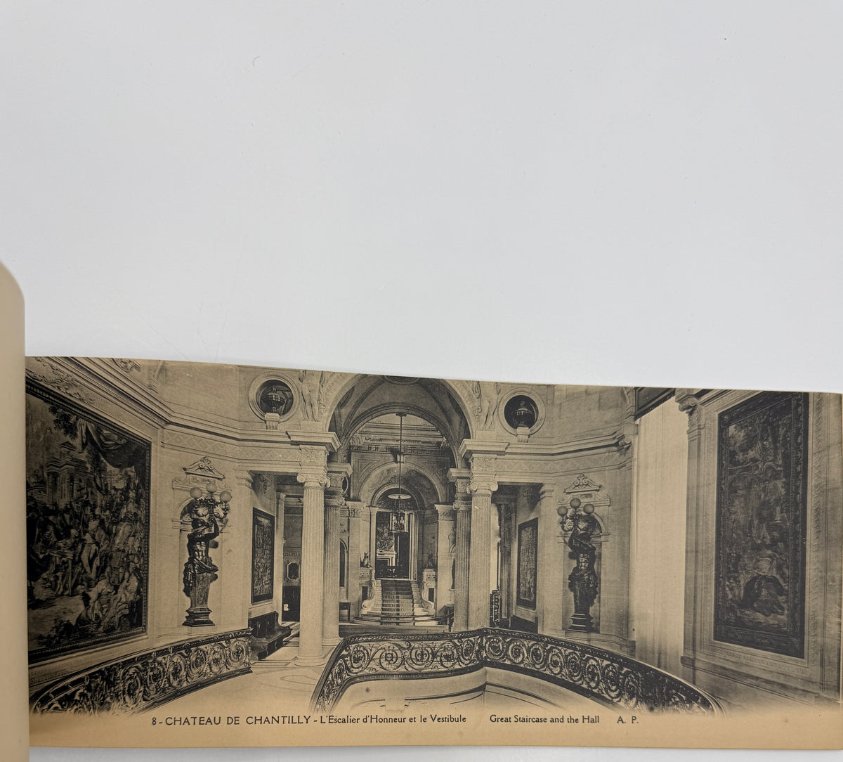 Le Chateau Chantilly le Parc Panoramiques, French Vintage Panoramics