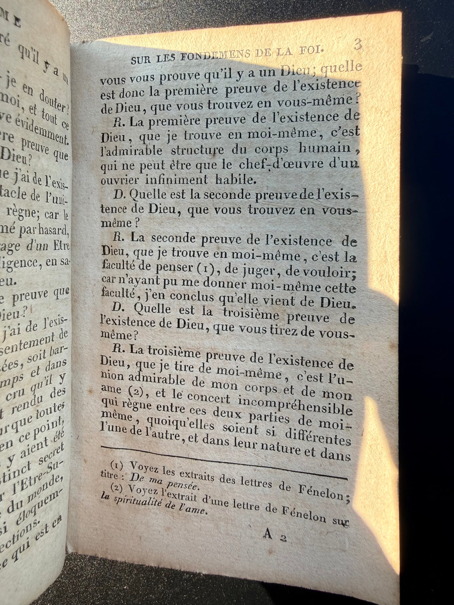 Catchism: Reasoning on the Foundations, 1815, French