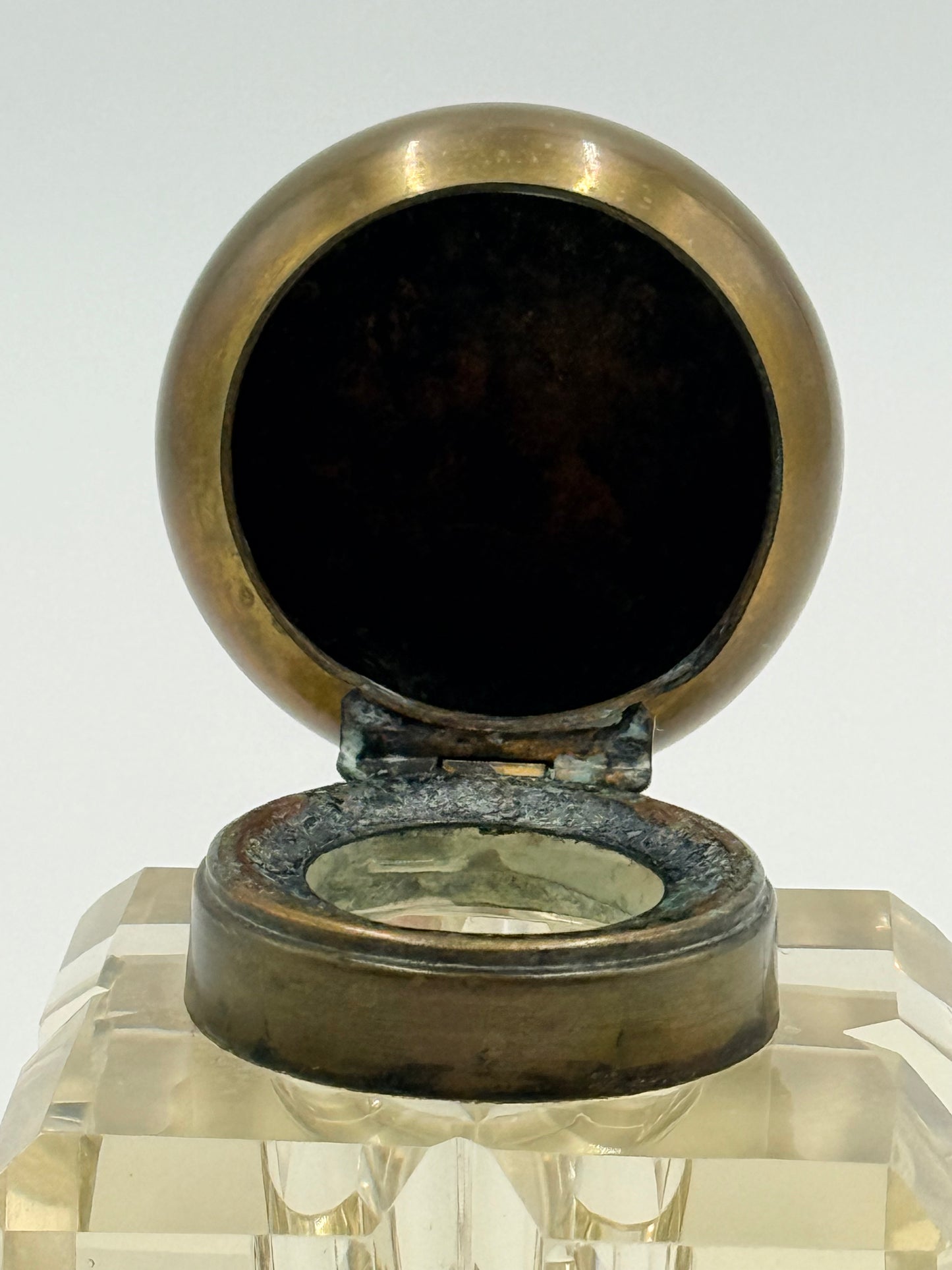 French Crystal Inkwell