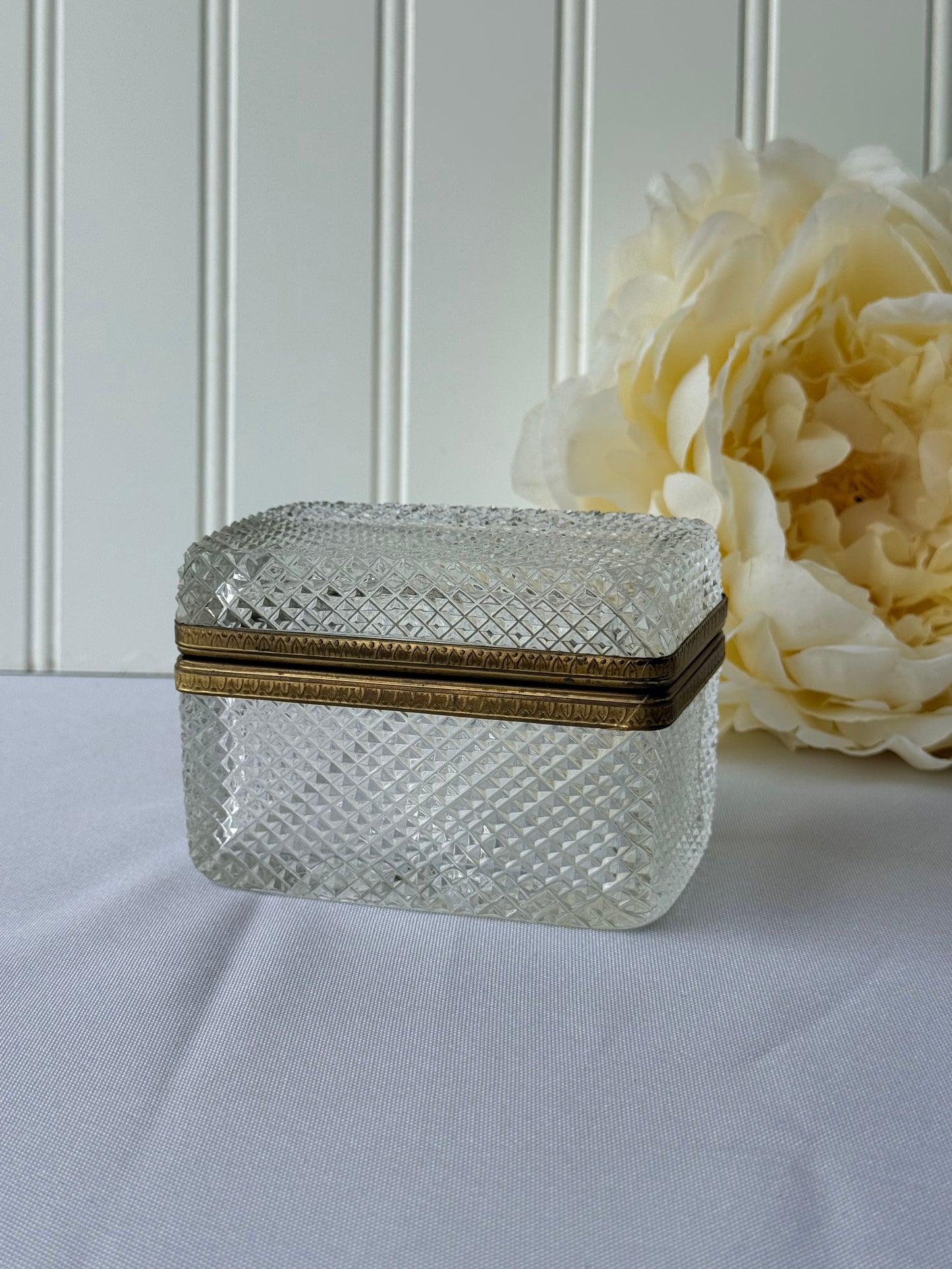 Diamond Cut Crystal Box