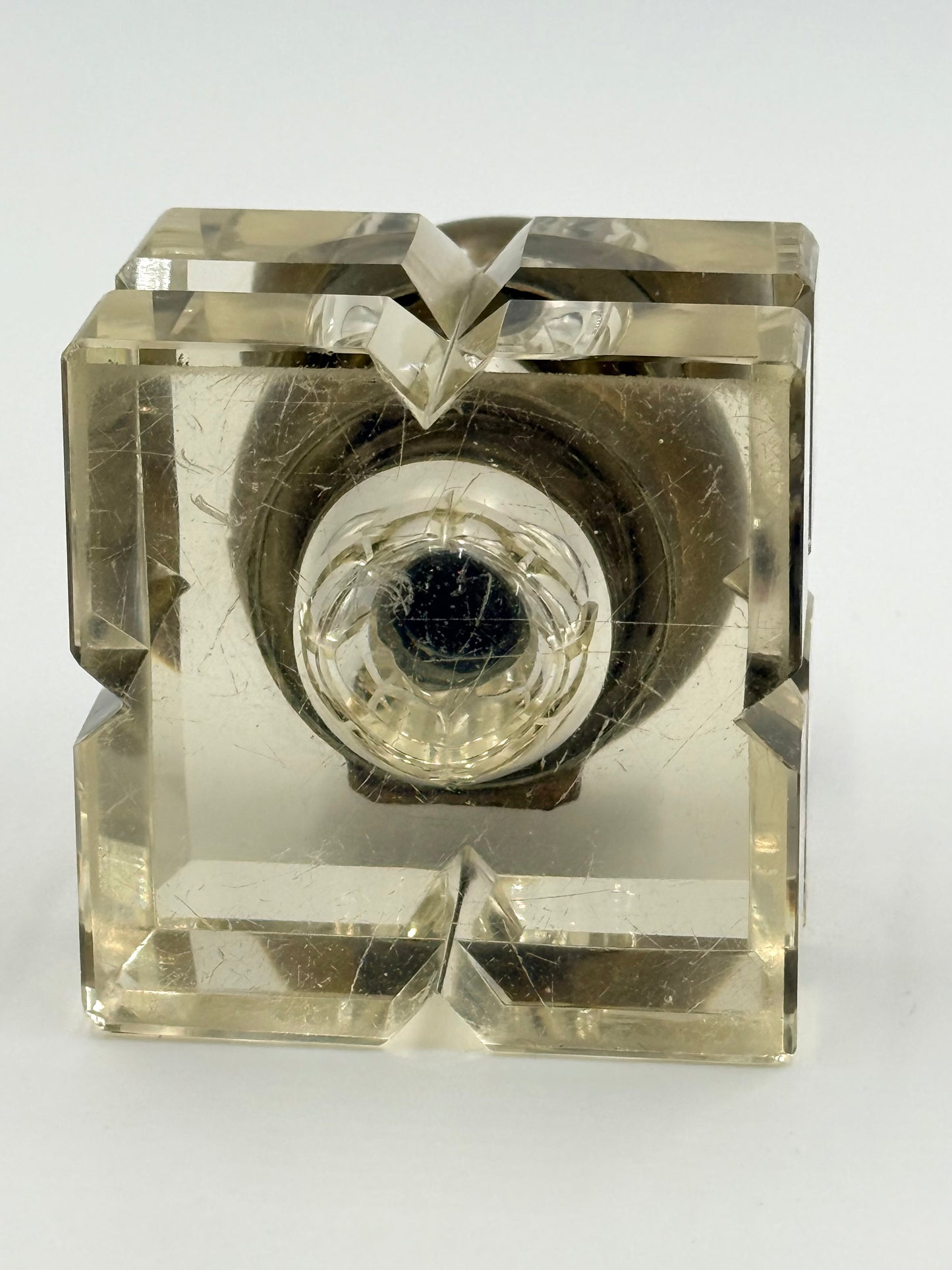 French Crystal Inkwell