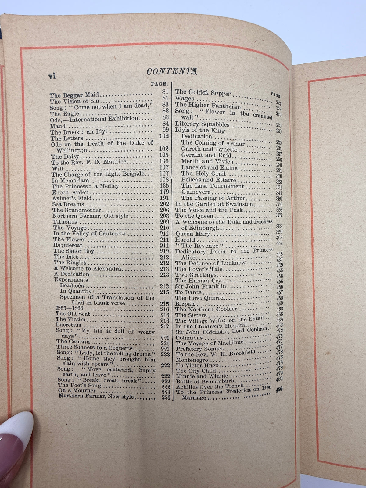 Alfred Tennyson’s Works, 1880’s