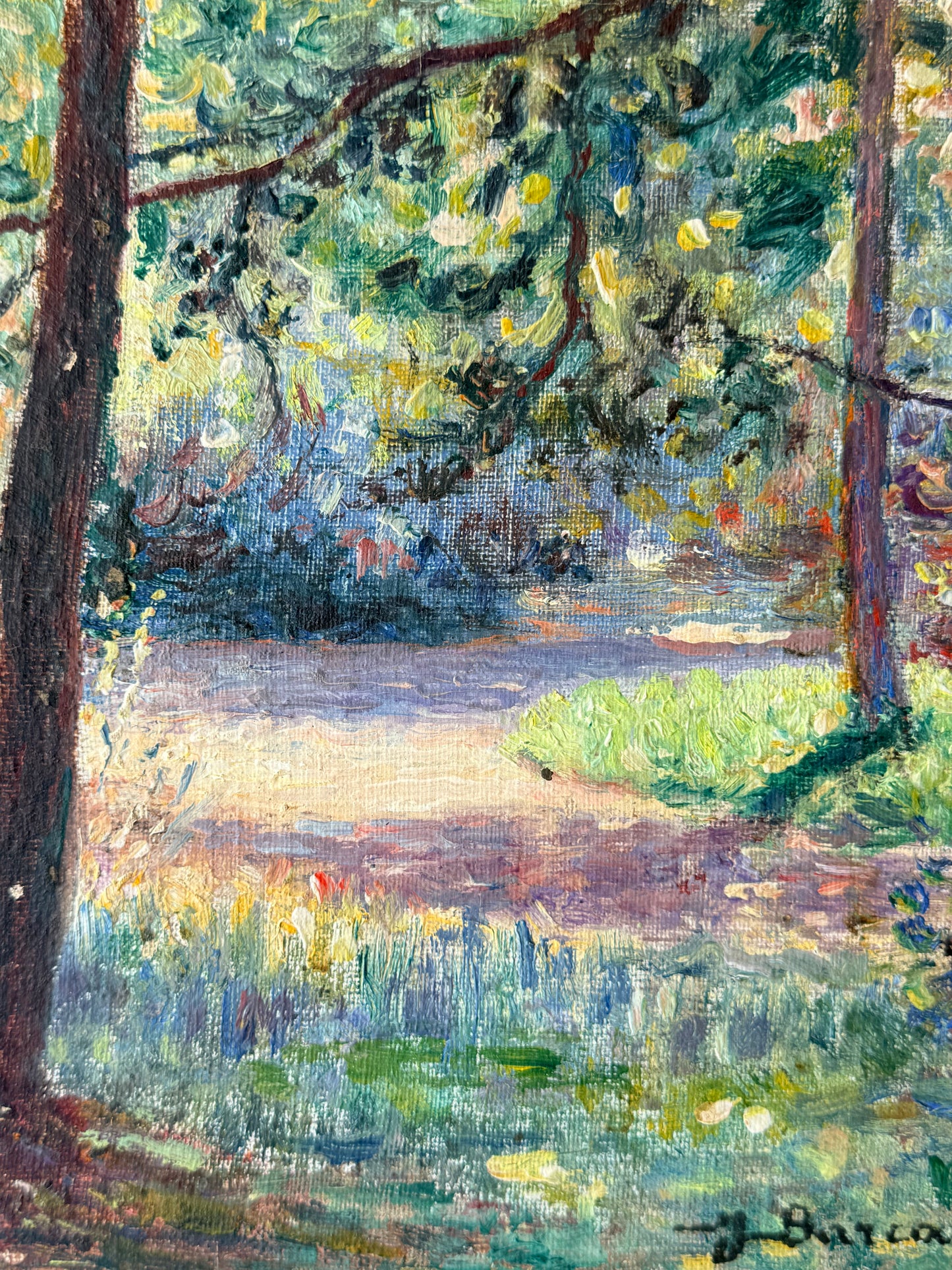 Jacques Louis Barcat Impressionist Landscape Oil, 8”