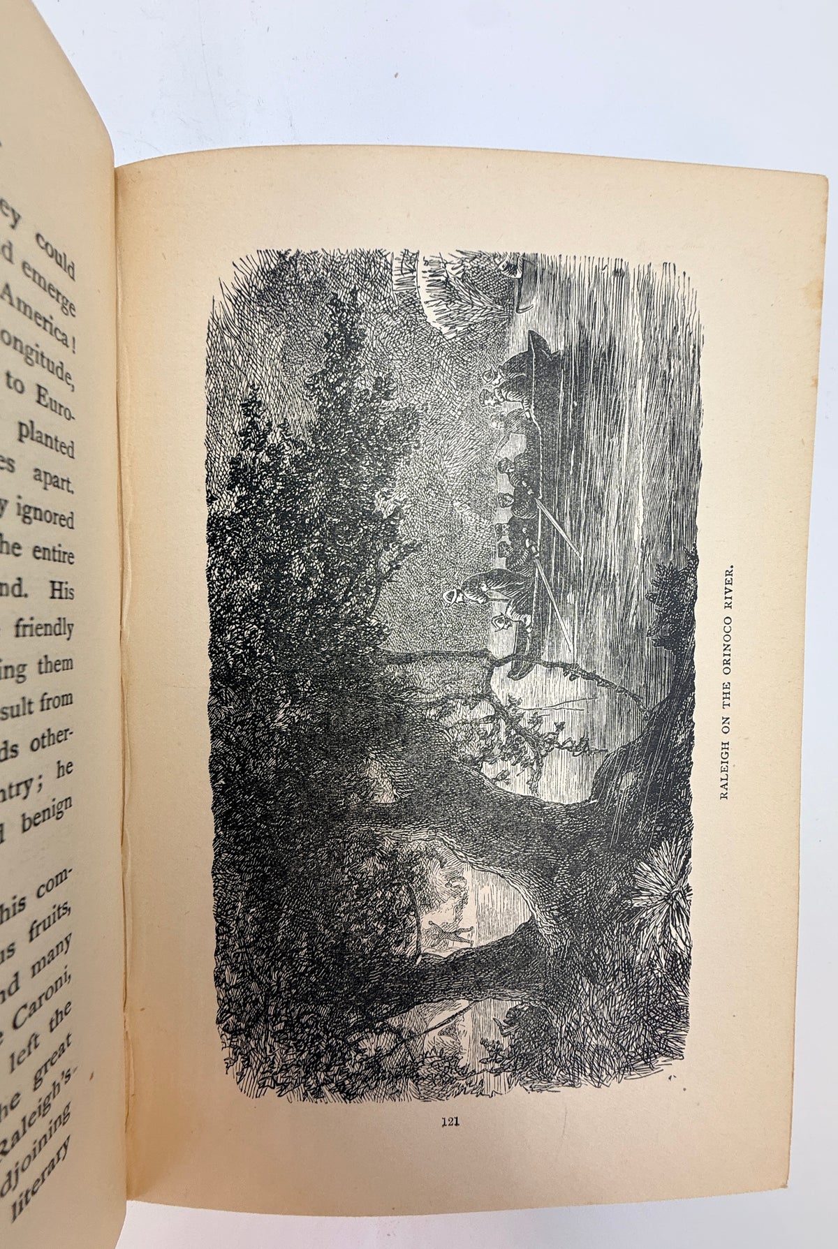 Half Hours On the Quarter Deck, Antique English White Vellum Book