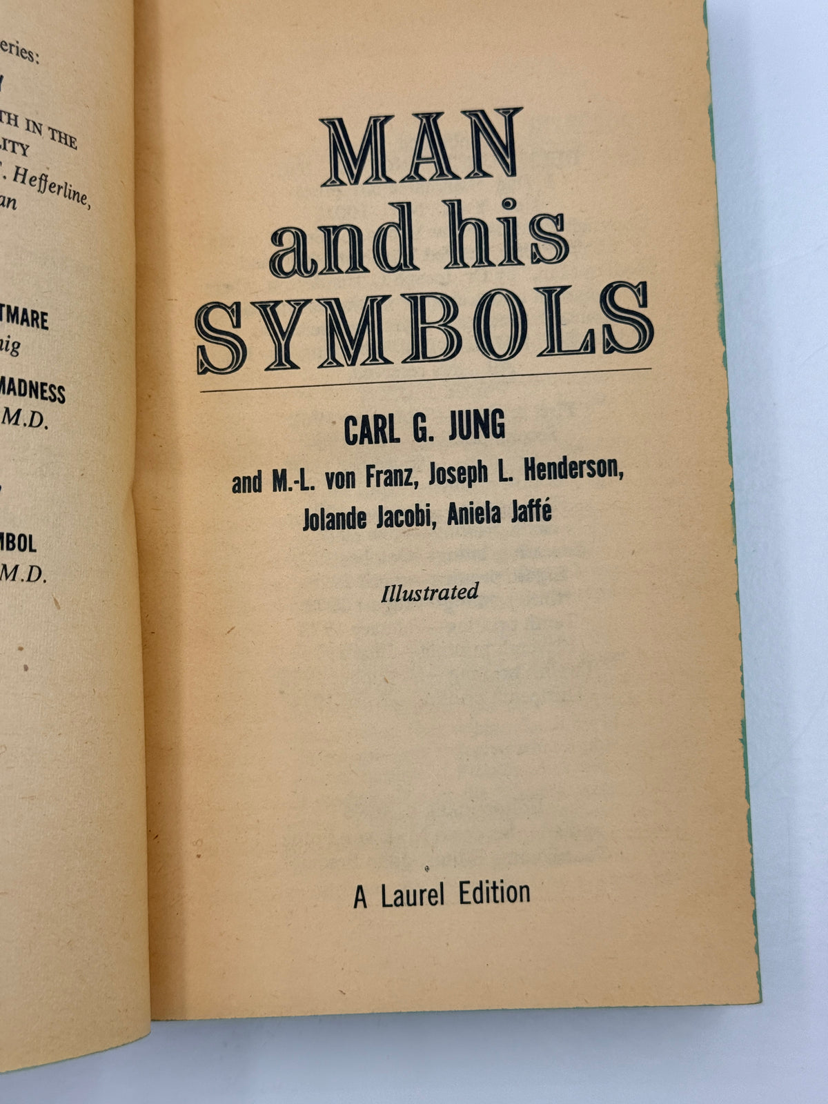 Man and His Symbols by Carl G Jung, 1974