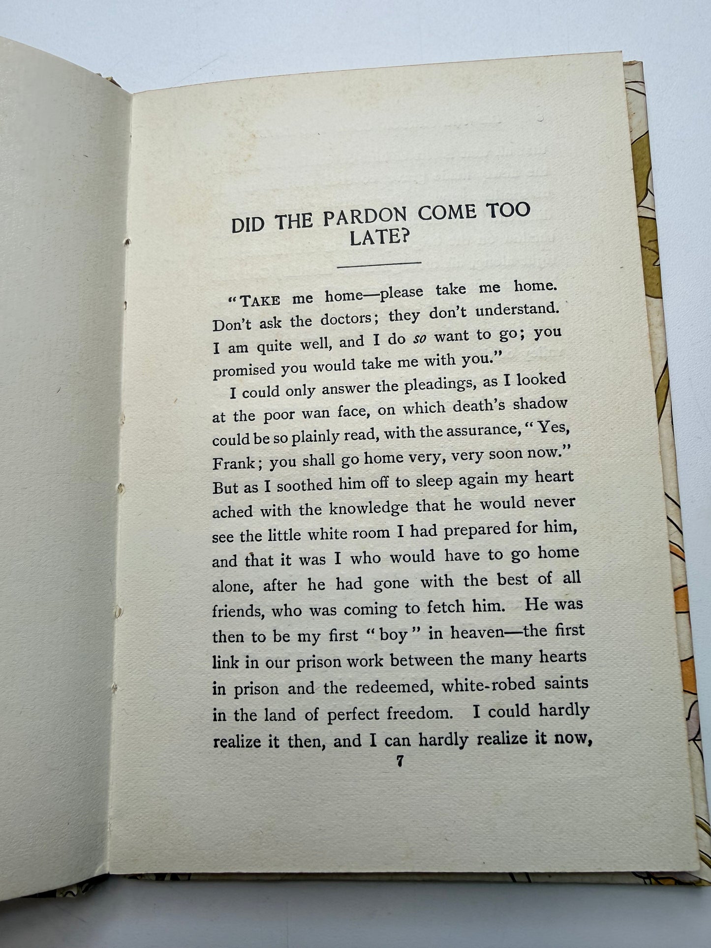 Did the Pardon Come too Late? 1897