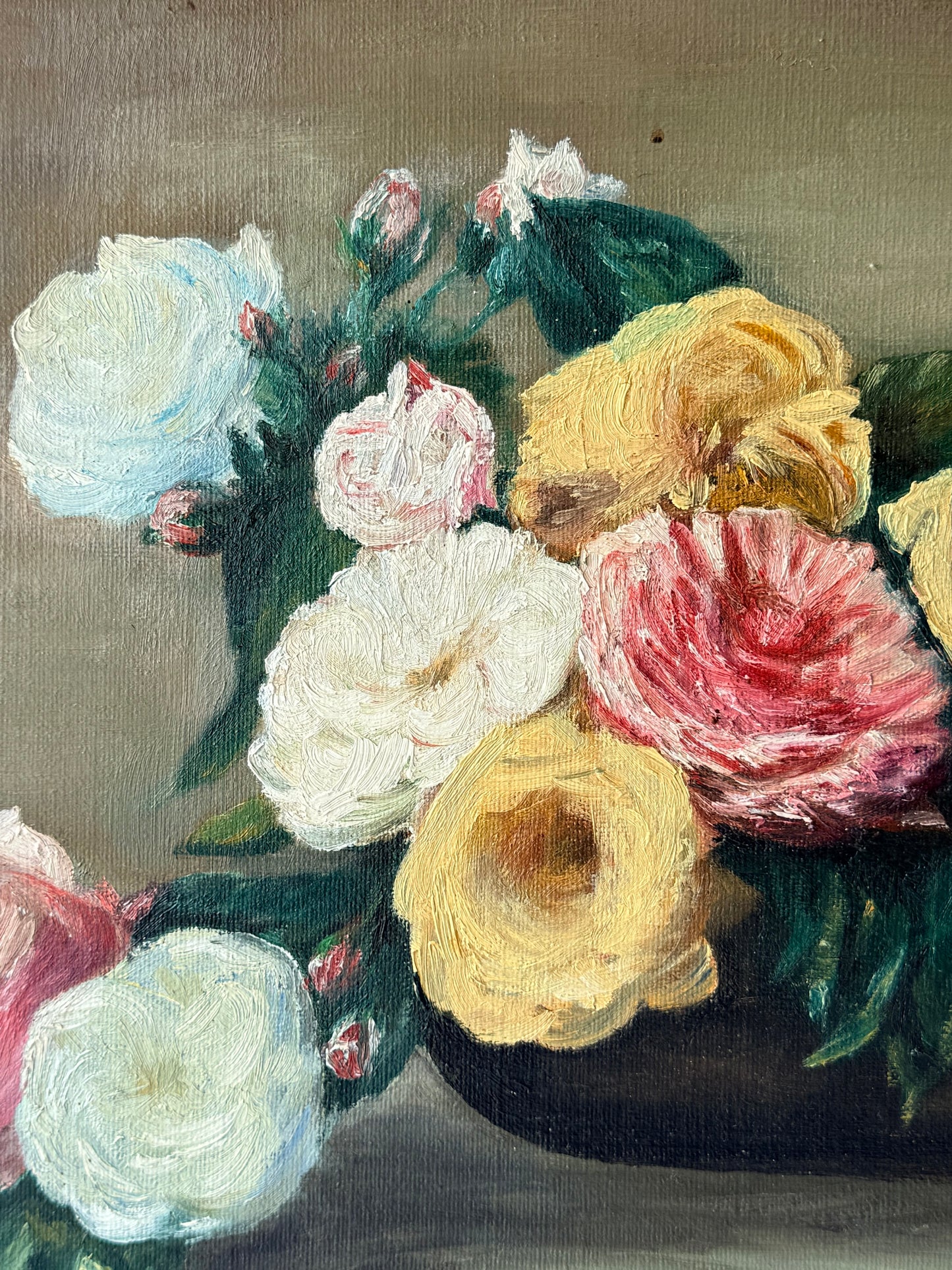 Floral Still Life Oil Painting, 18”