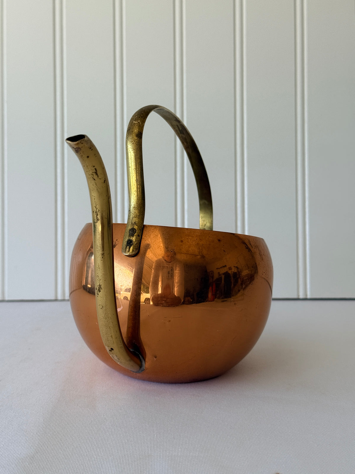 Antique Copper Watering Kettle, Copper Pouring Vessel