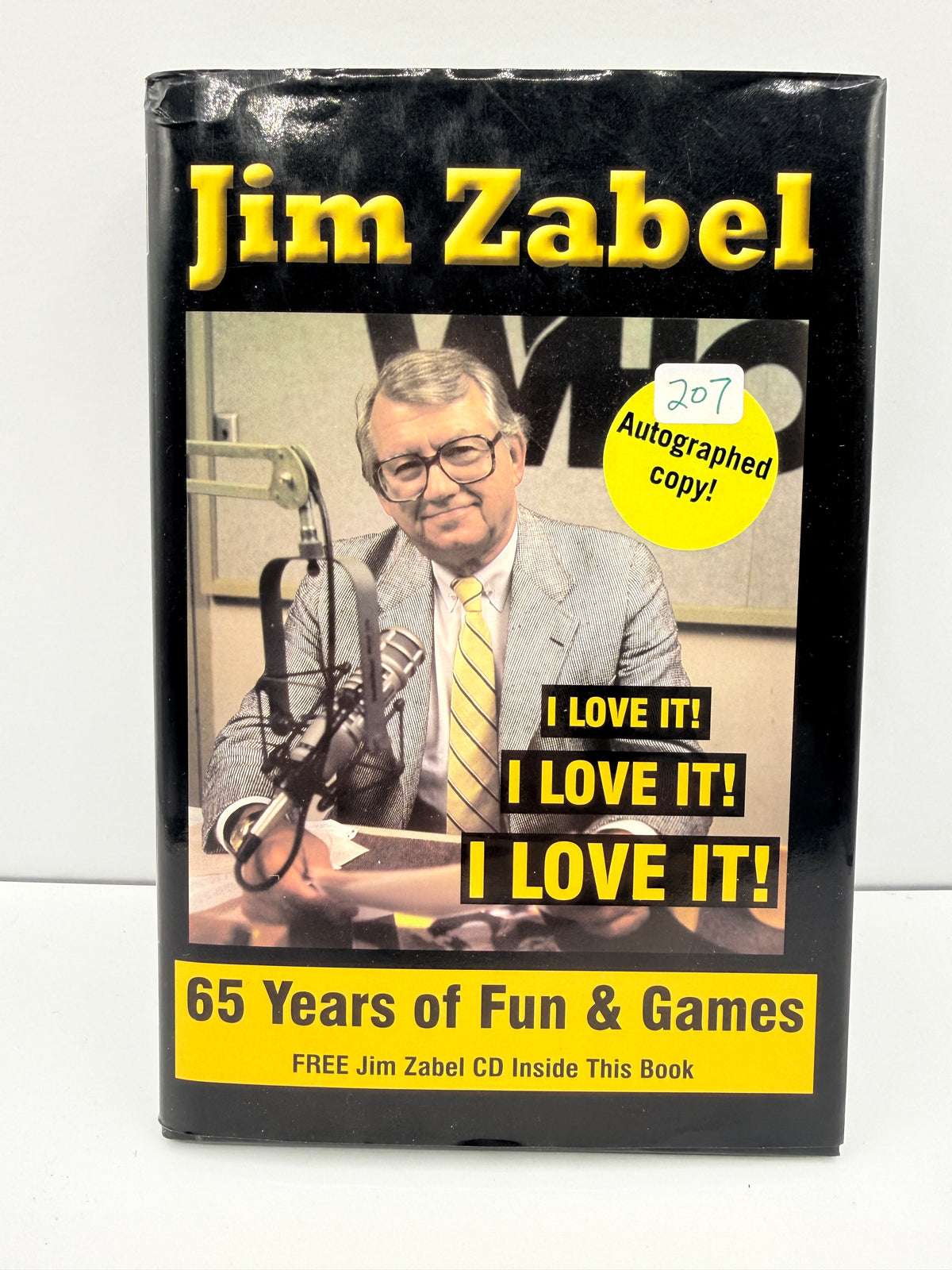 Jim Zabel, I Love It book, Signed