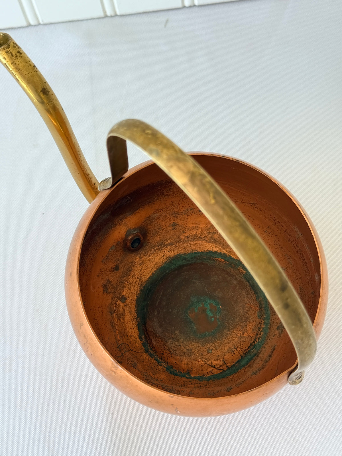 Antique Copper Watering Kettle, Copper Pouring Vessel