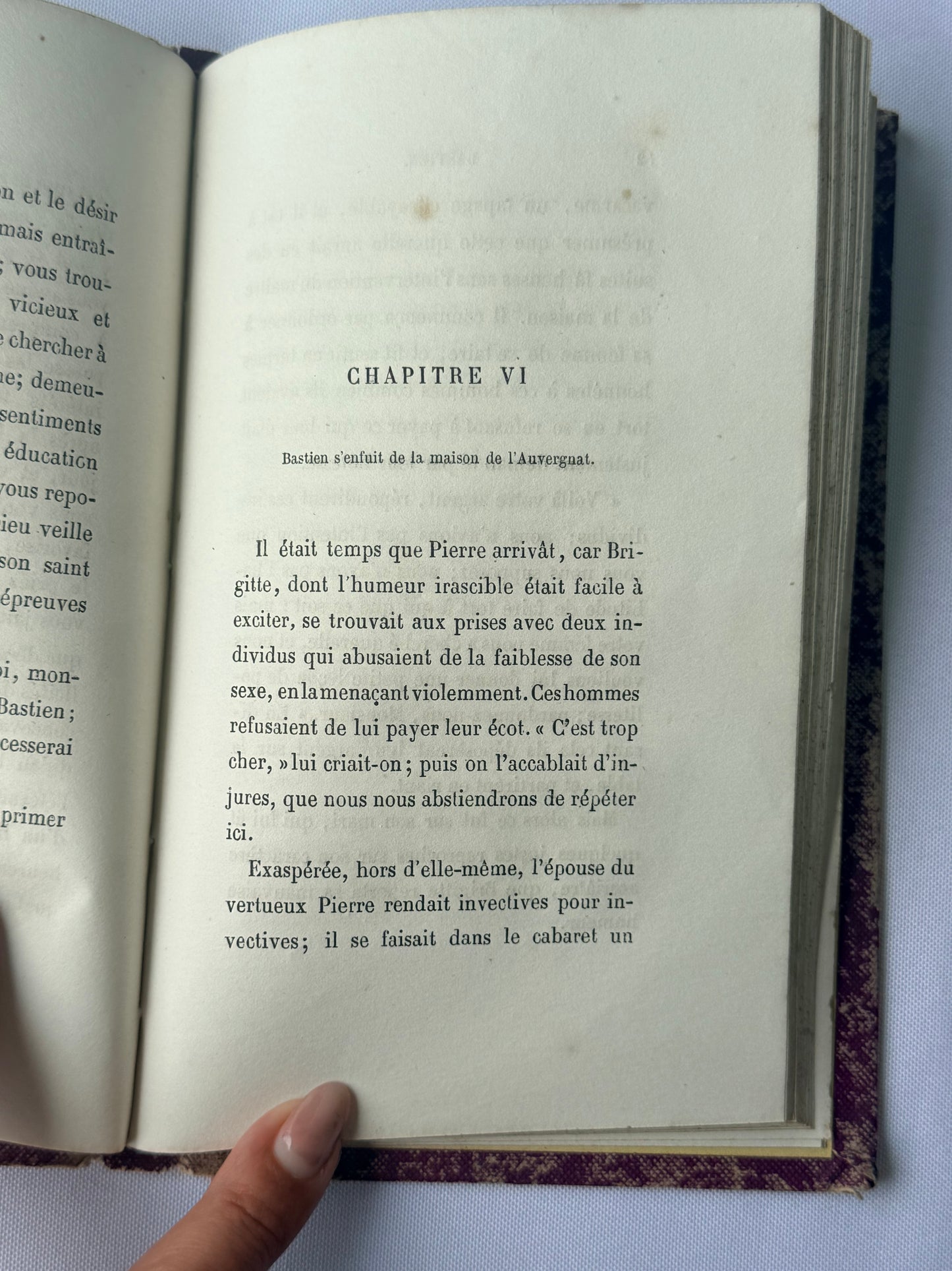 Bastien, Purple French Cartonnage Book
