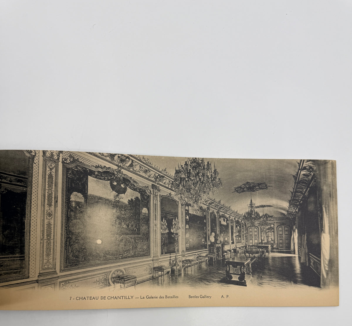 Le Chateau Chantilly le Parc Panoramiques, French Vintage Panoramics