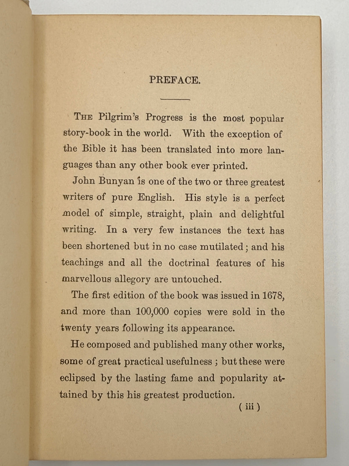 Pilgrim’s Progress by John Bunyan, Missing Title Page