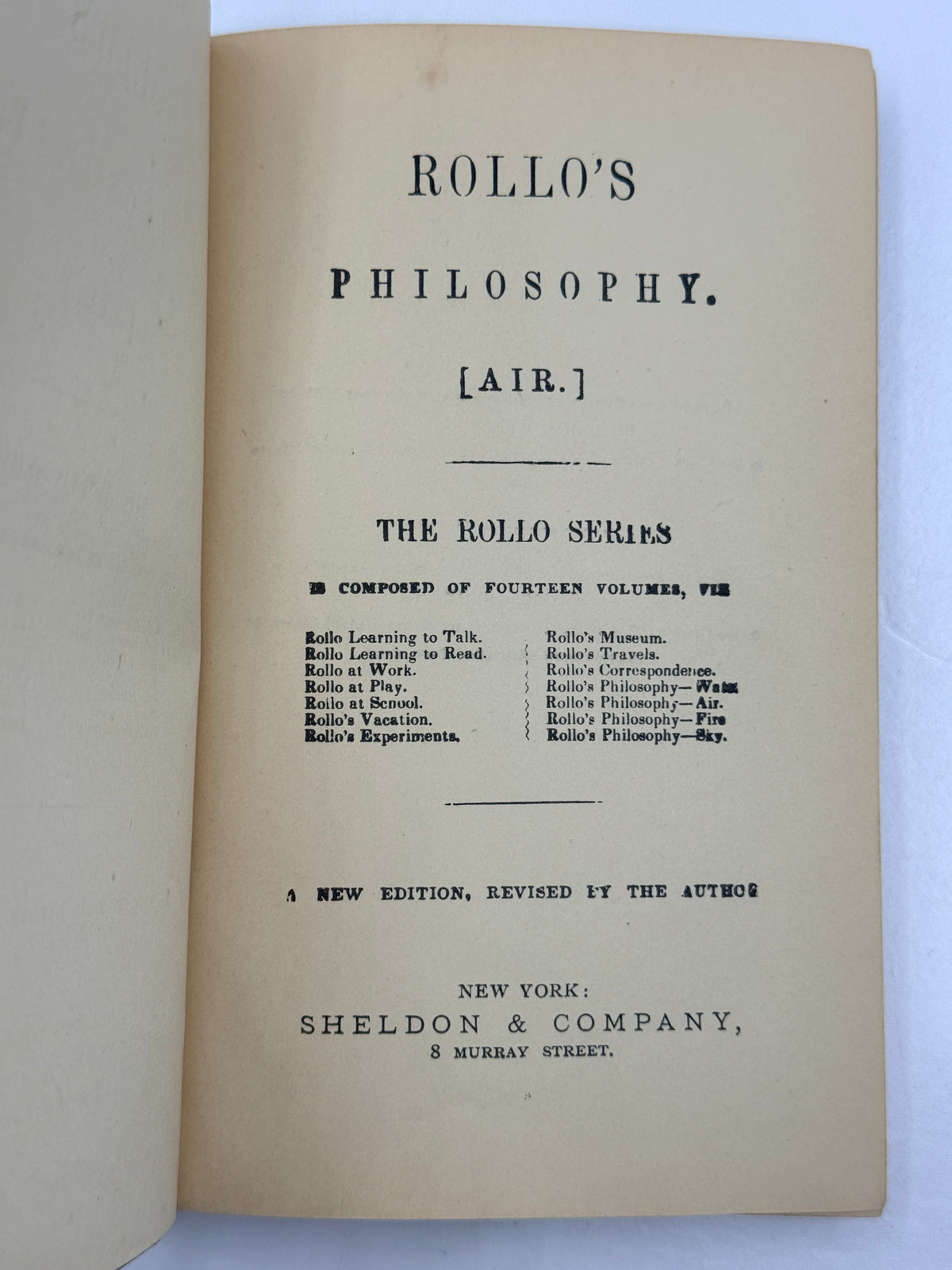 Rollo Books, Rollo’s Philosophy- Air, 1865