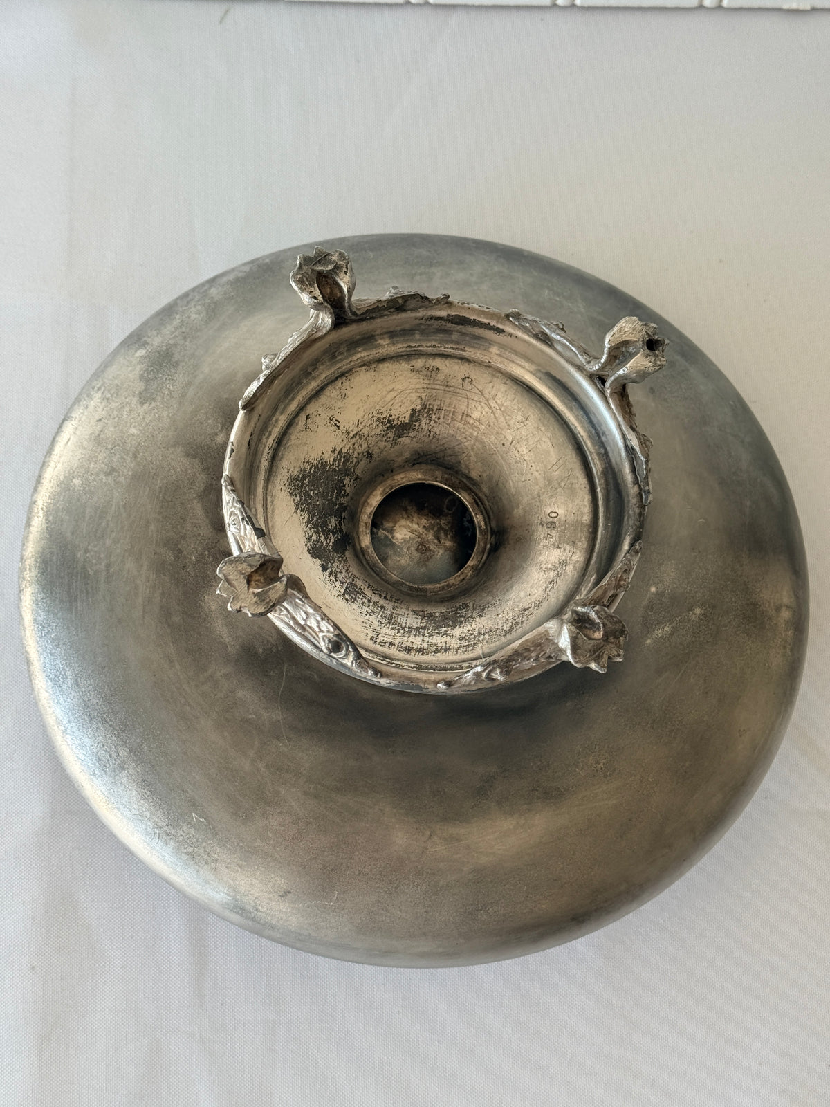 Silver Plate Antique Paw Foot Baroque Revival Centerpiece Compote