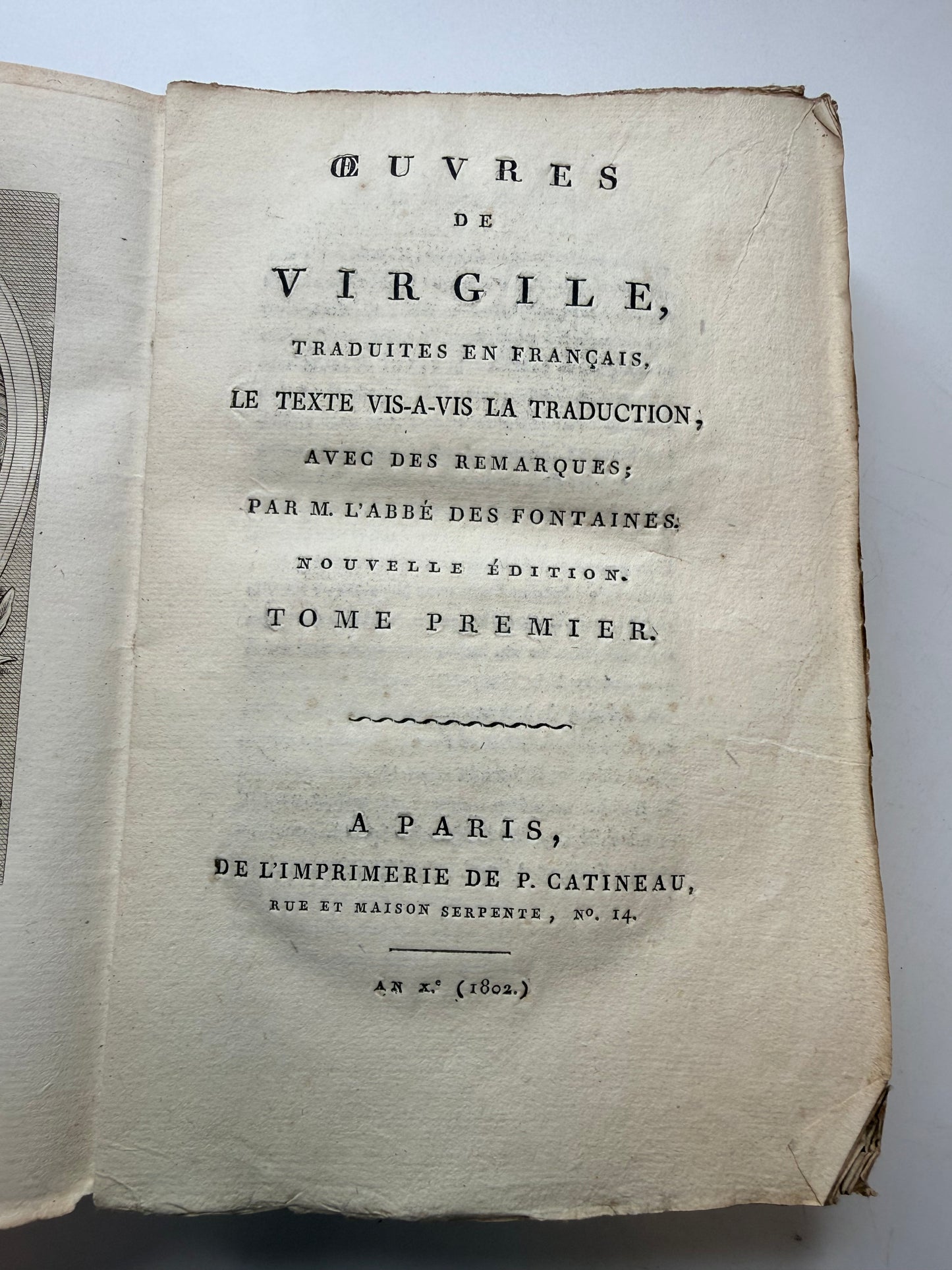 The Works of Virgile, French Pink Soft Cover Books, 1802
