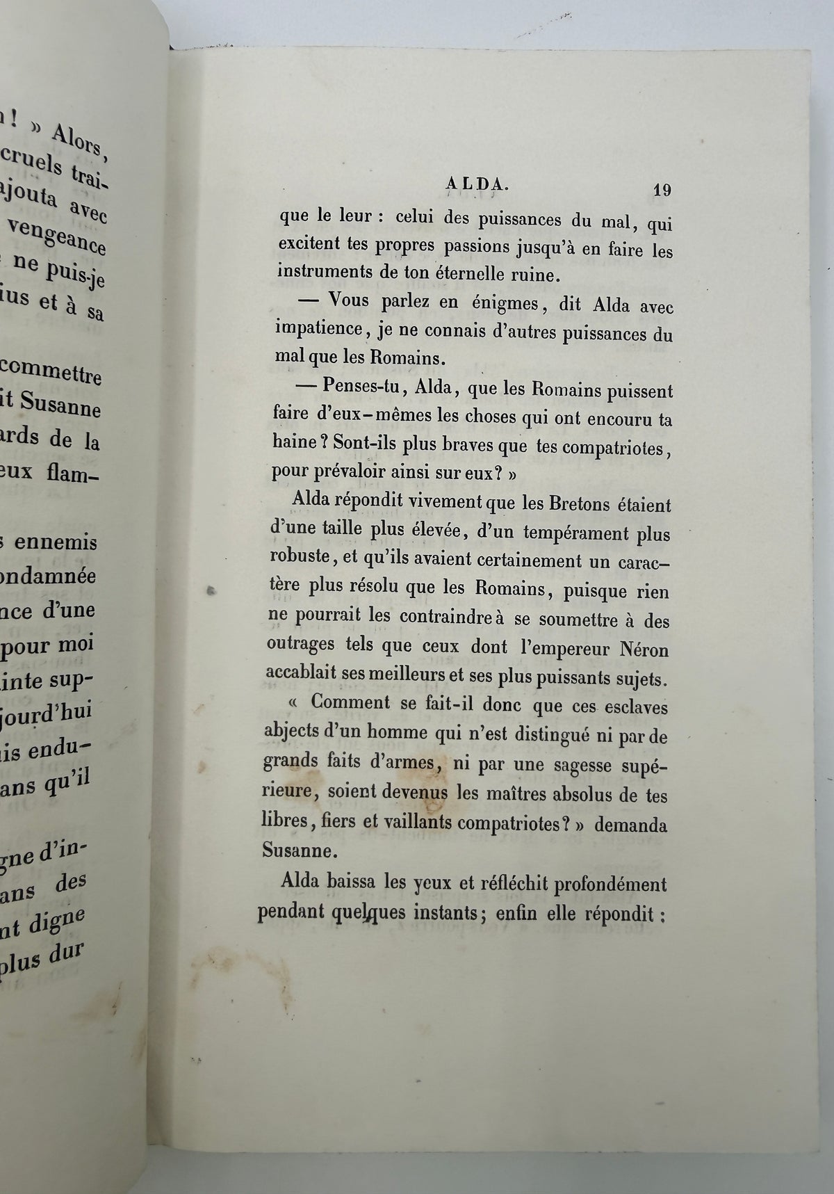 Alda, Antique French Book, 1859