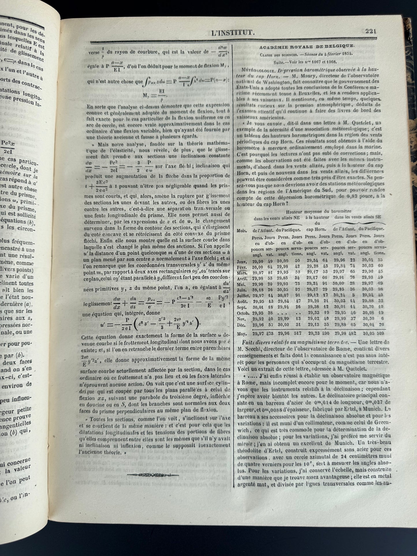Universal Journal of the Sciences and Learned Societies, French Journals, 1854