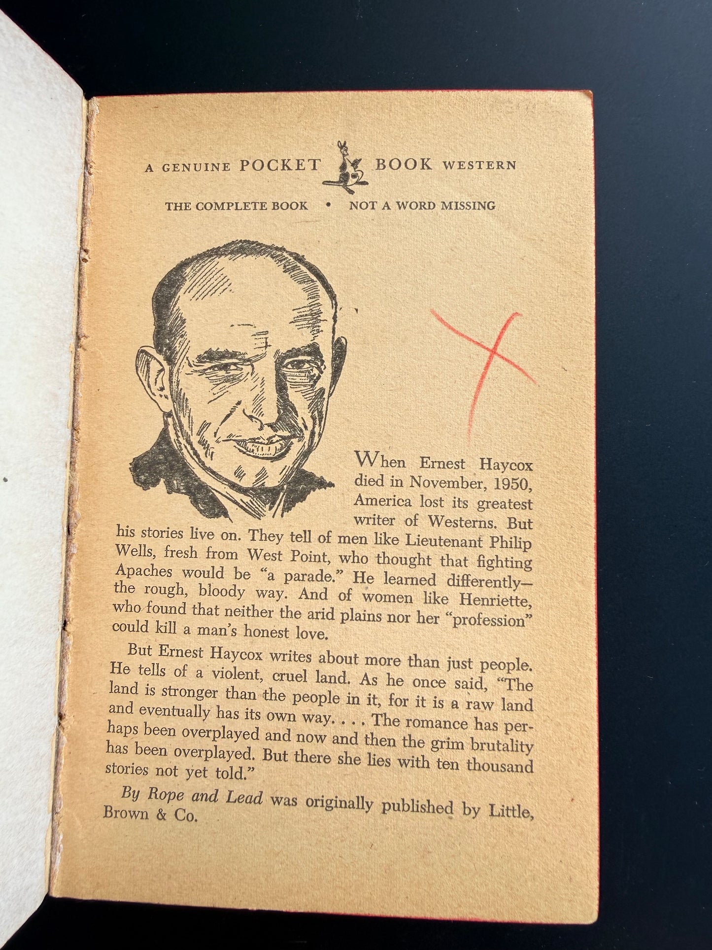 By Rope and Lead by Ernest Haycox, 1952
