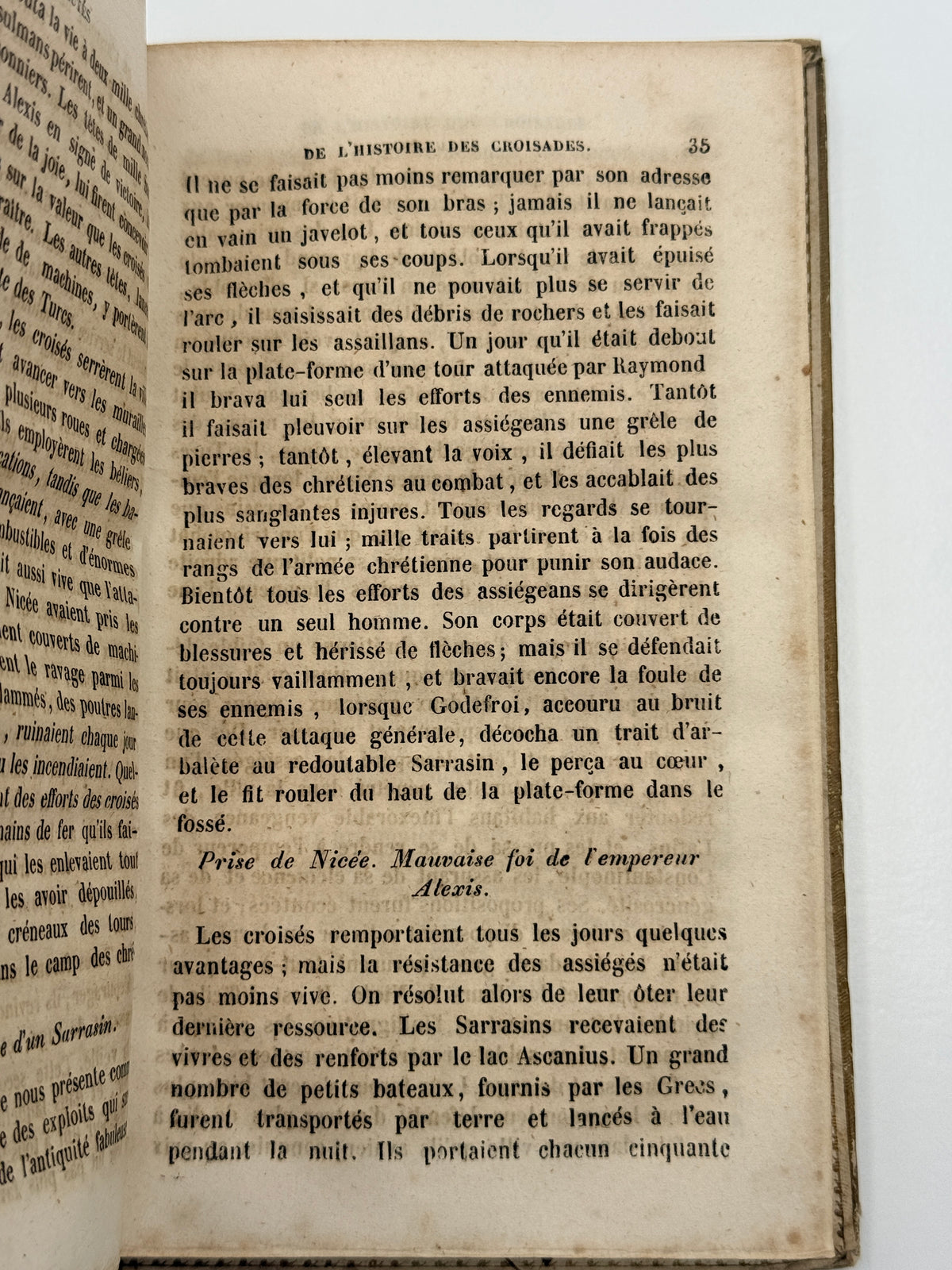 Beauties of the History of the Crusades, French Cartonnage Book