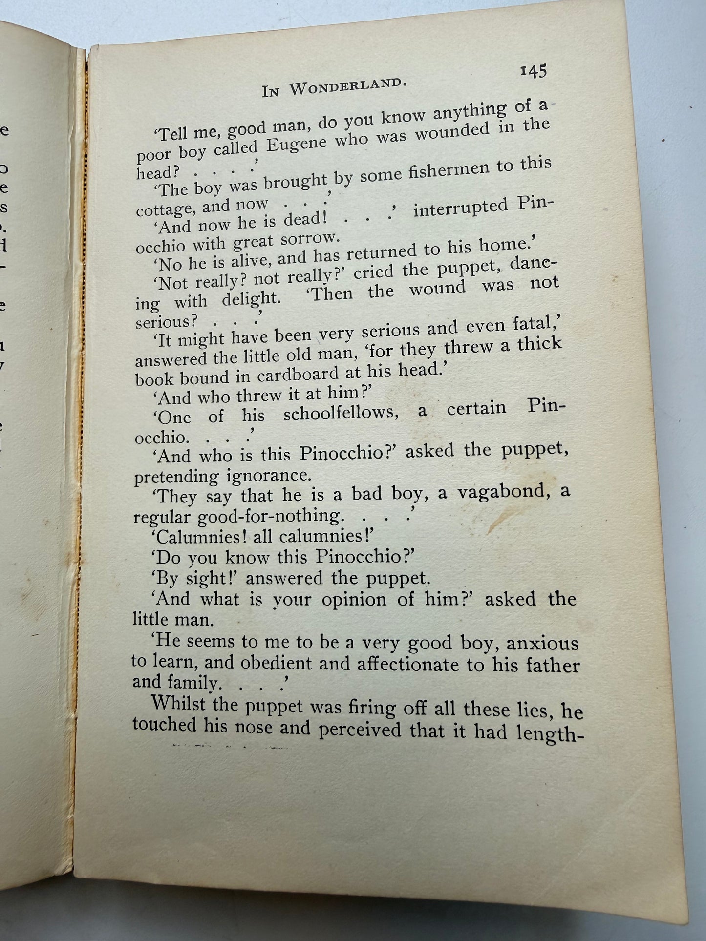 Pinocchio’s Adventures in Wonderland, 1898