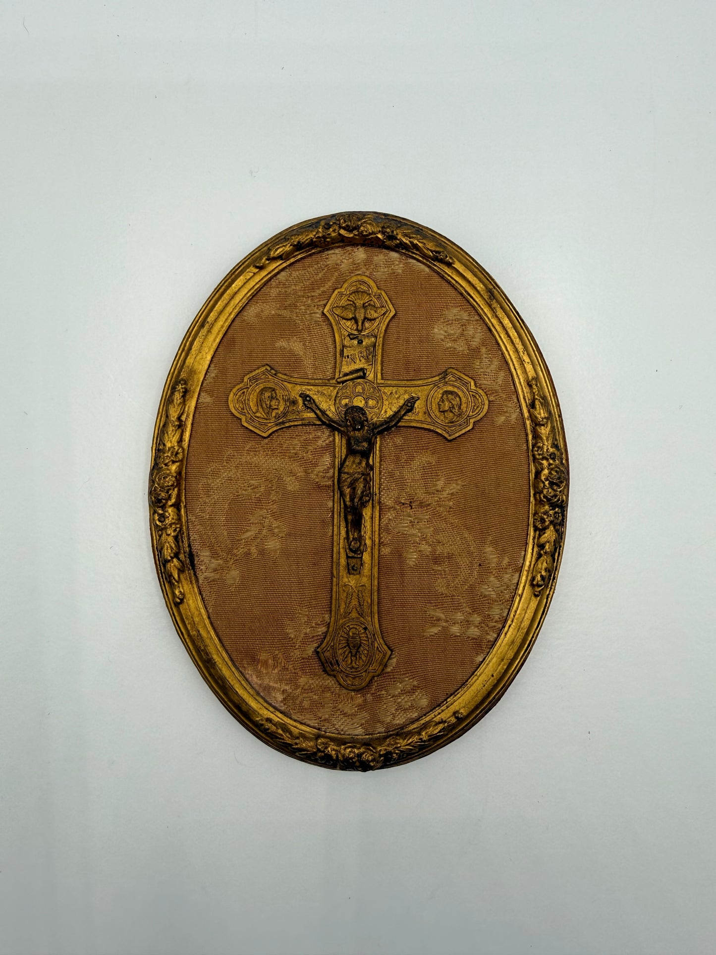 Bronze Style Religious Crucifix Wall Plaque, Christ Wall Art