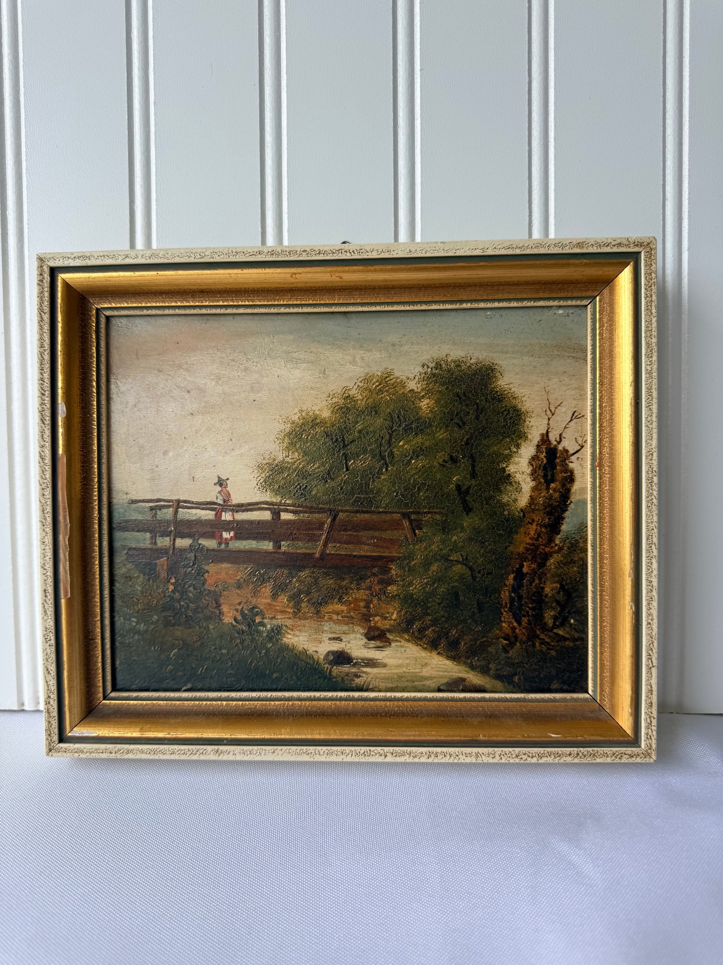 Wilhelm Busch Landscape Oil Painting, German Artist (1832-1908)