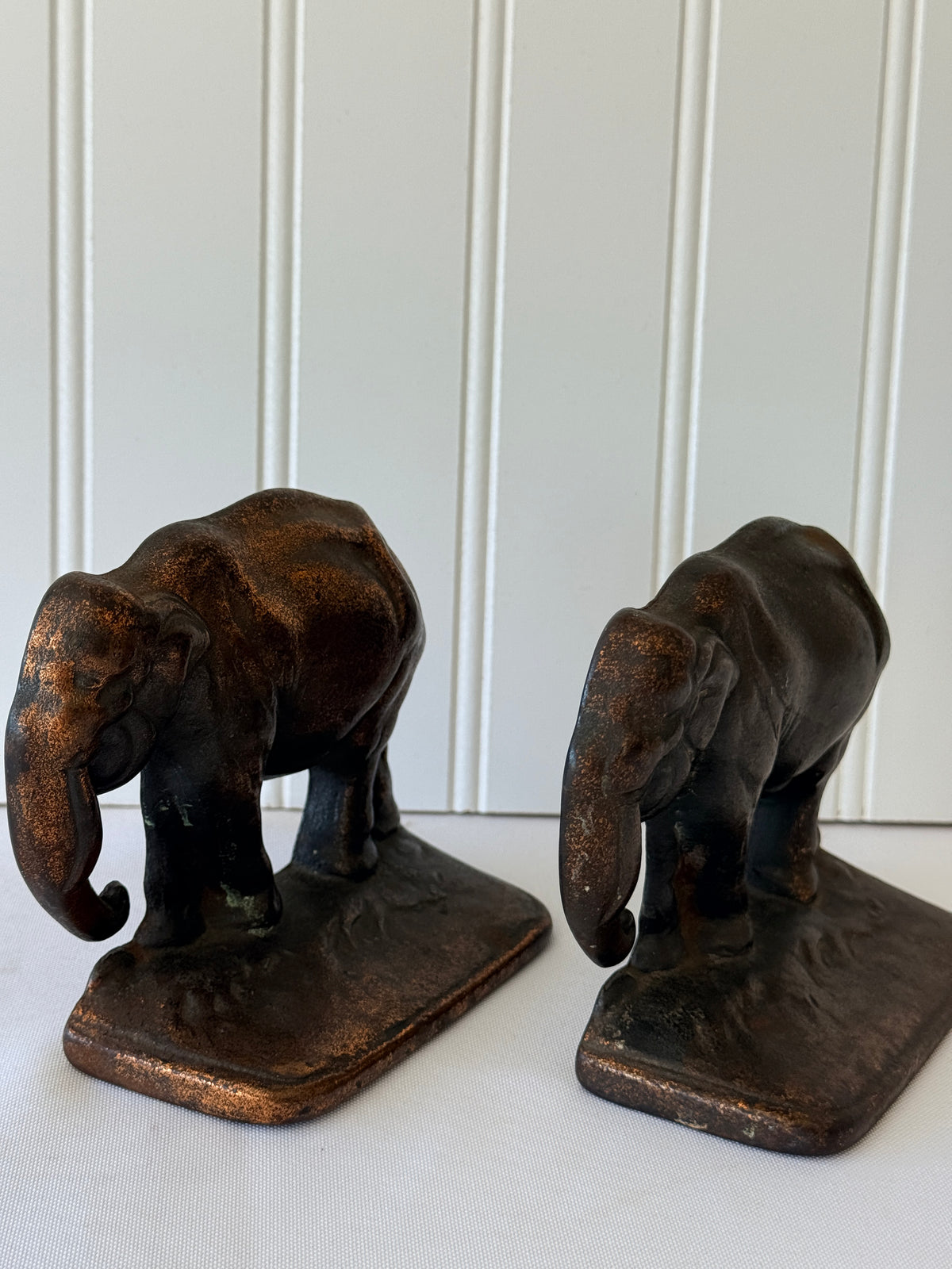 Elephant Cast Iron Bookends, 5”