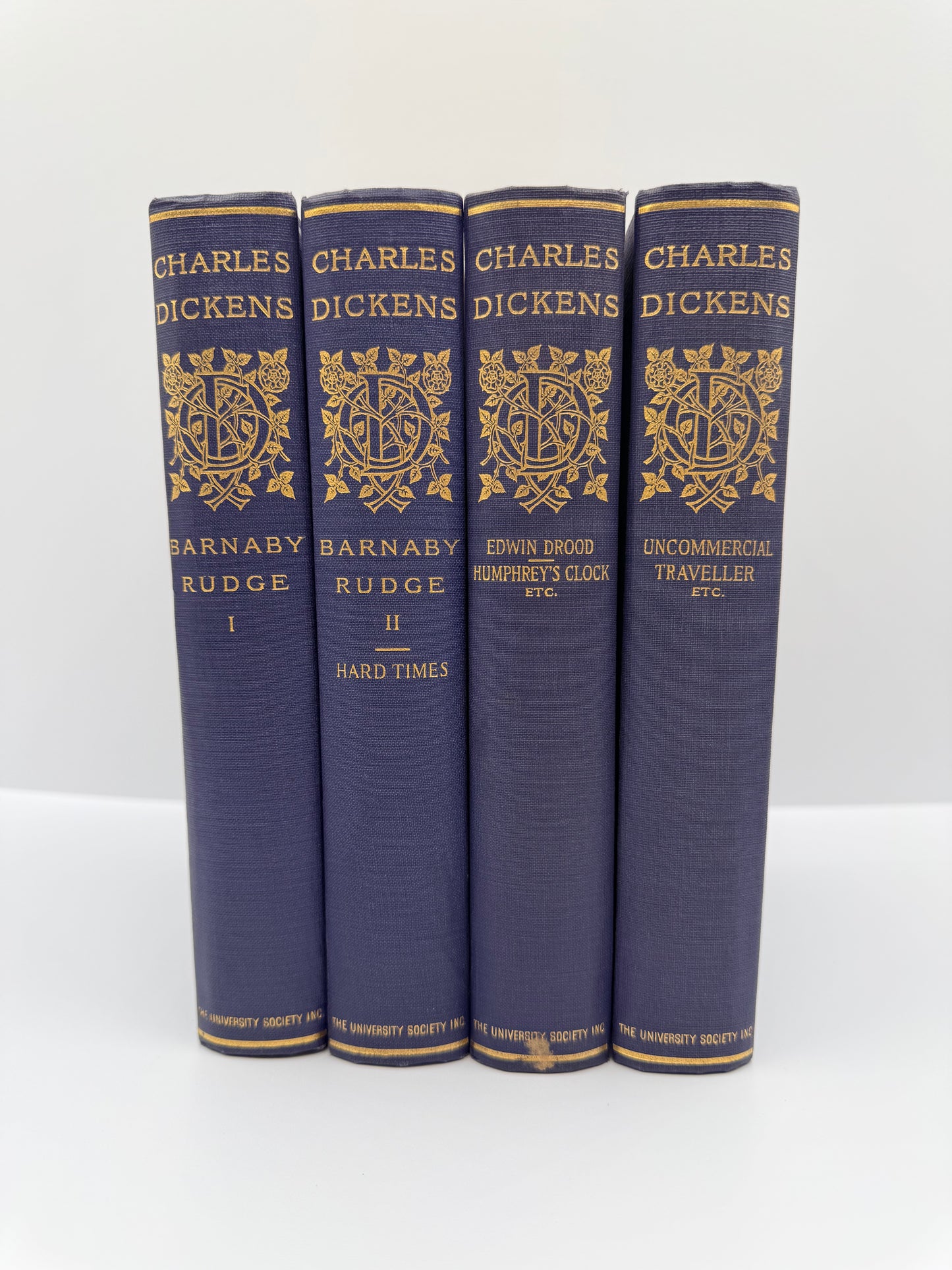 Charles Dickens Lot, 1908, Barnaby Rudge & Others, Purple Antique Books