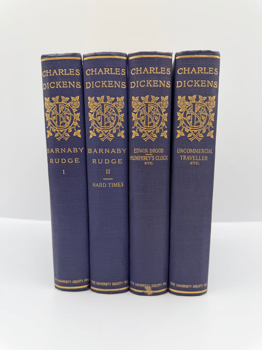 Charles Dickens Lot, 1908, Barnaby Rudge & Others, Purple Antique Books