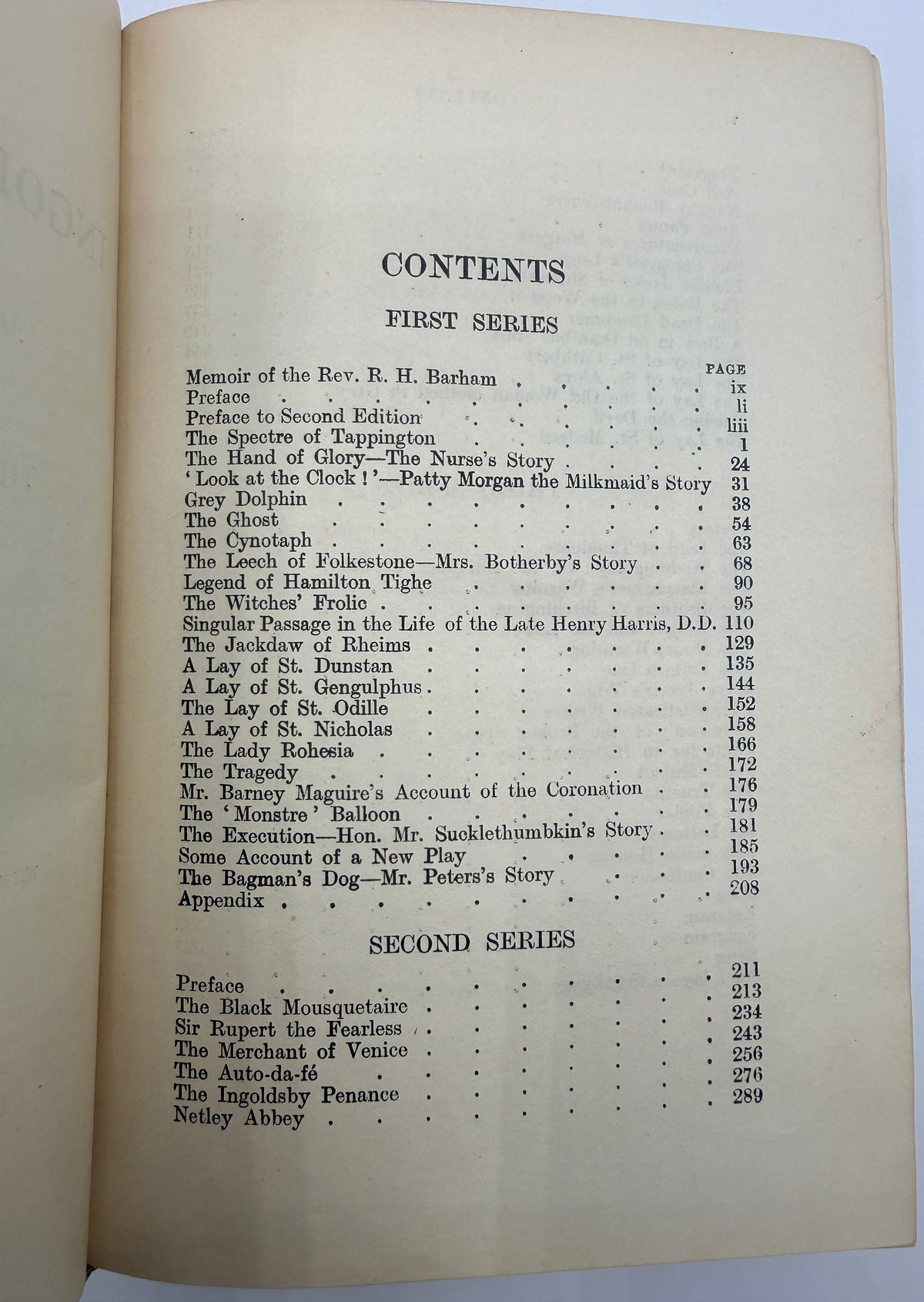 The Ingoldsby Legends or Mirth and Marvels, Oxford Edition by Thomas Ingoldsby with Vellum