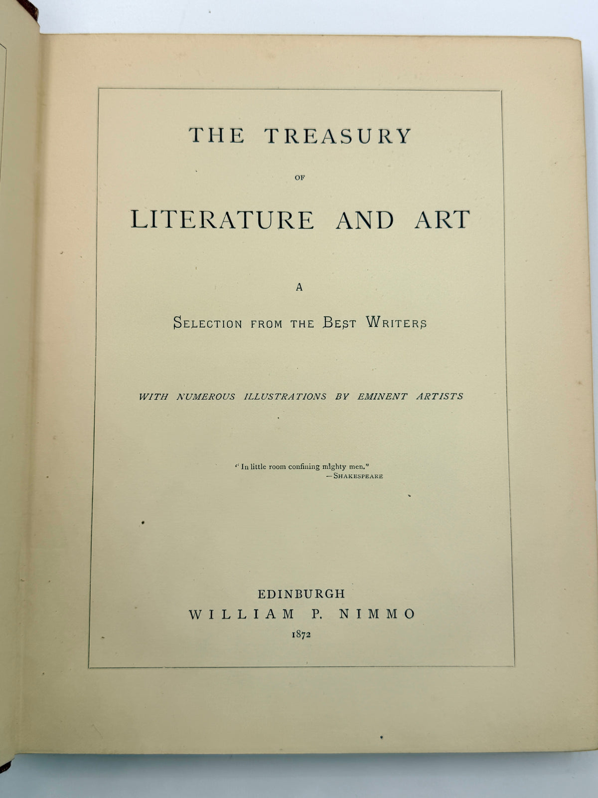 Treasury of Literature & Art, 1872