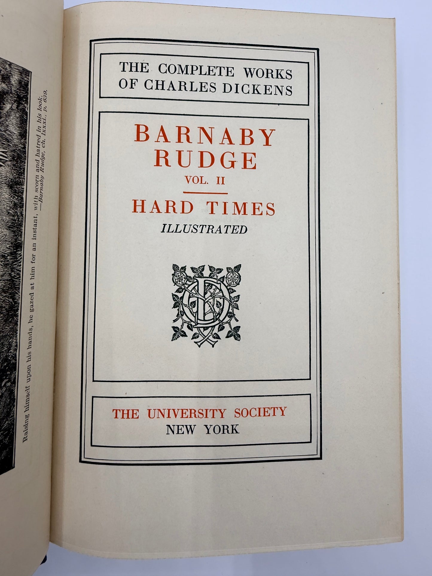 Charles Dickens Lot, 1908, Barnaby Rudge & Others, Purple Antique Books