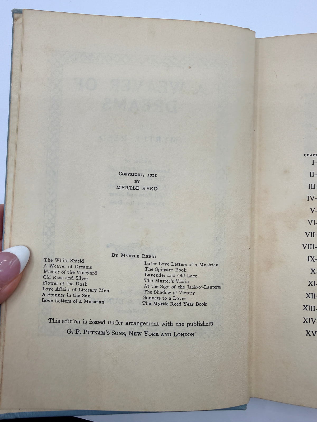 A Weaver of Dreams by Myrtle Reed
