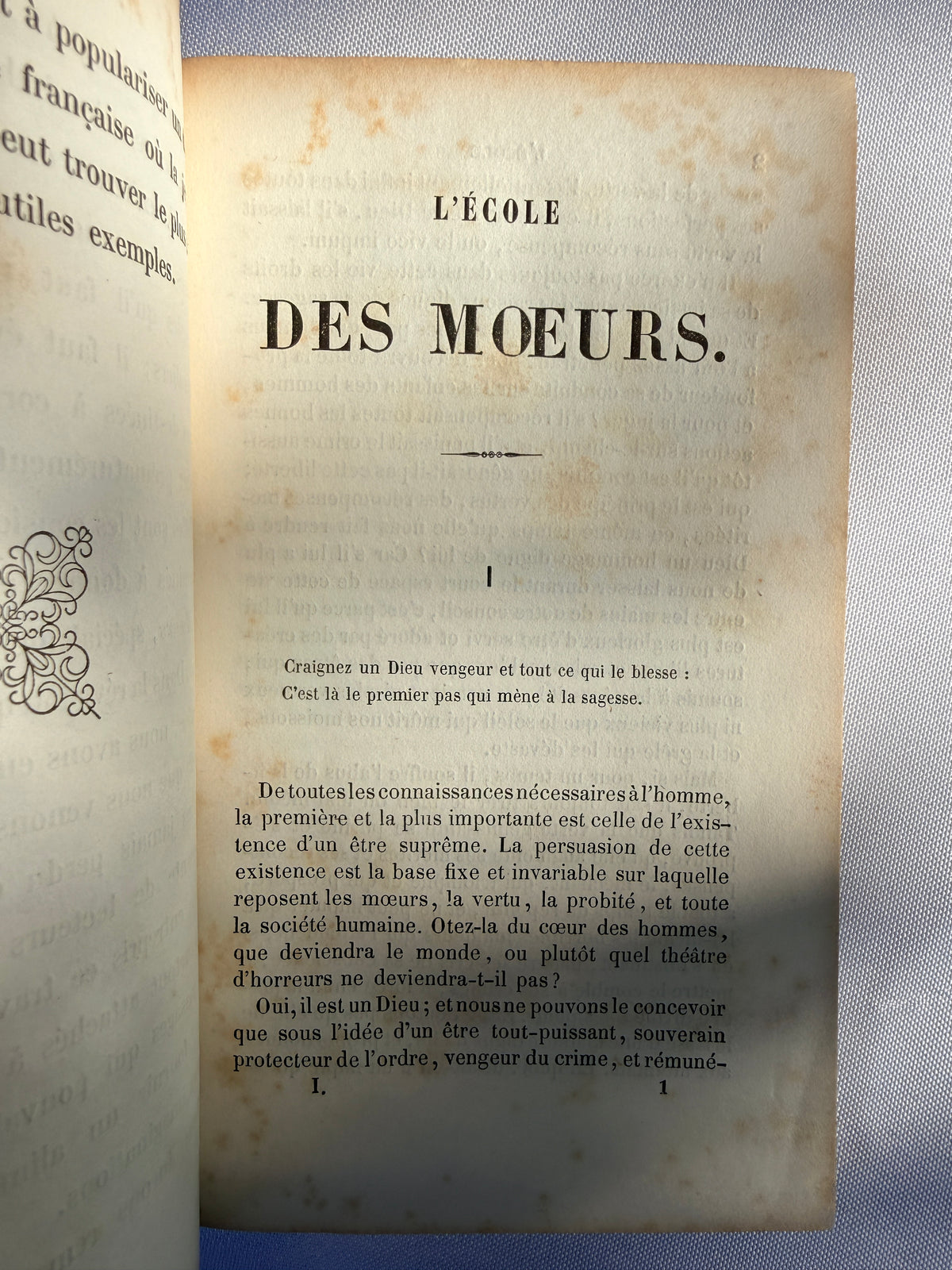 L'Ecole Des Moeurs by M Blanchard, French, Two Volumes
