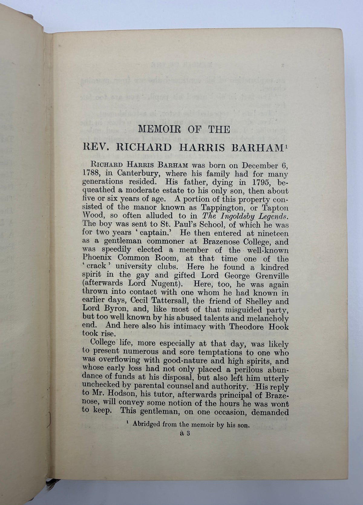 The Ingoldsby Legends or Mirth and Marvels, Oxford Edition by Thomas Ingoldsby with Vellum