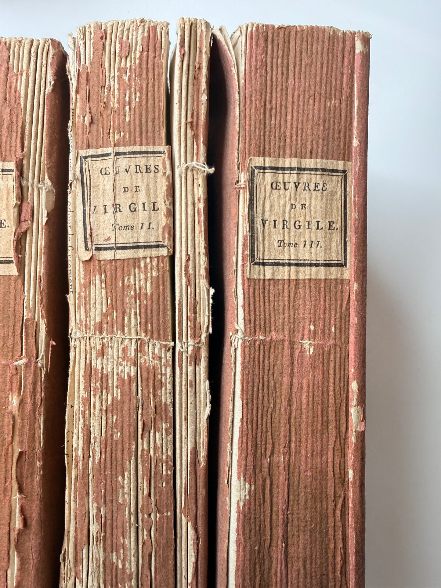 The Works of Virgile, French Pink Soft Cover Books, 1802