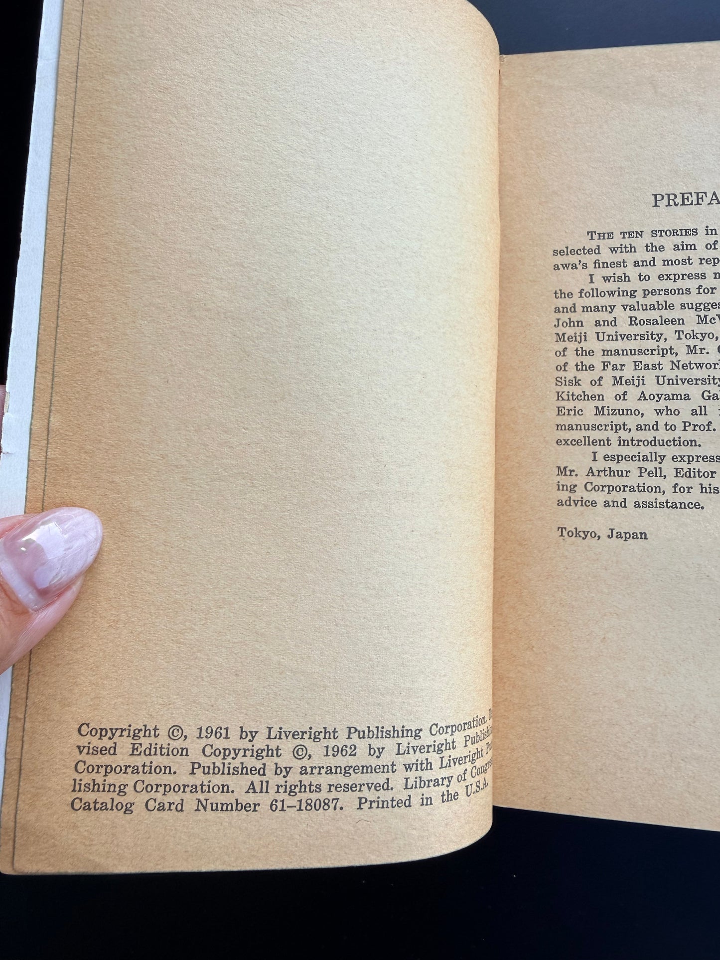 Japanese Short Stories by Ryunosuke Akutagawa, 1961