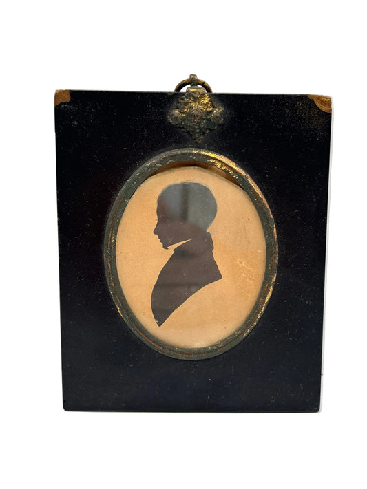 Antique Male Silhouette Portrait, George Blacker Portrait
