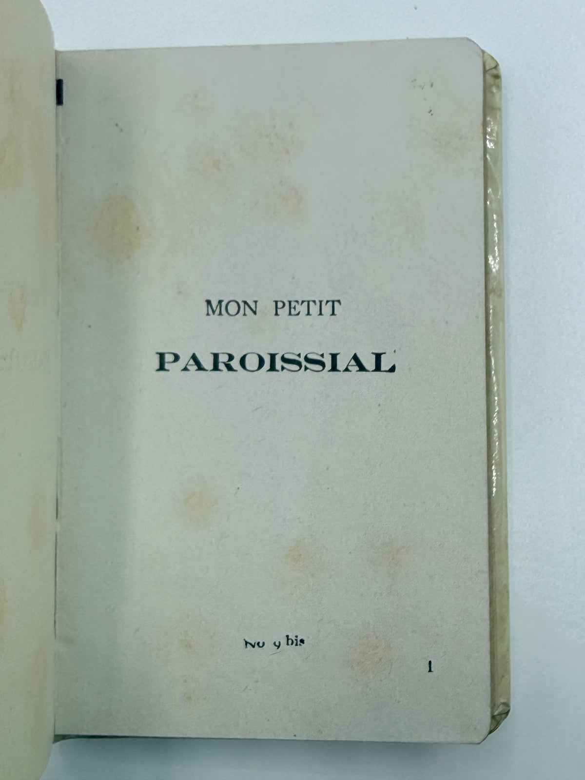 Mon Petit Paroissial, My Little Parish Prayer Book