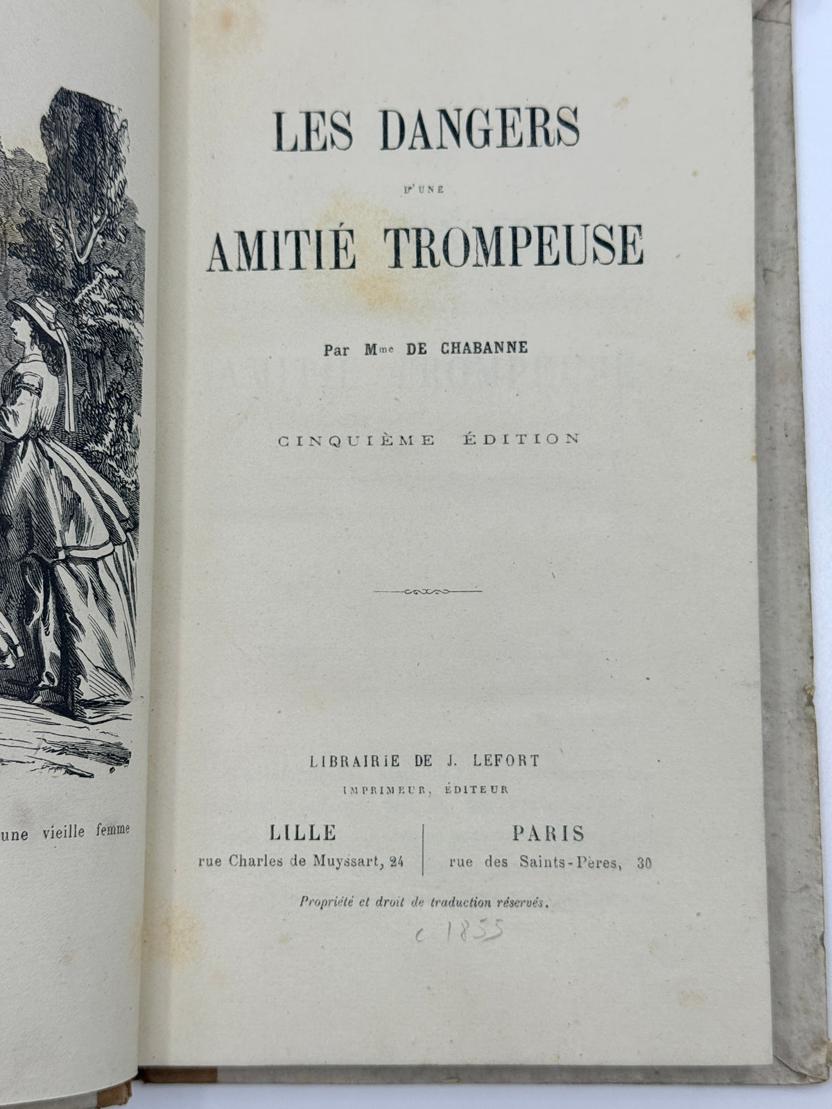 The Dangers of Deceptive Friendship, French Cartonnage Book